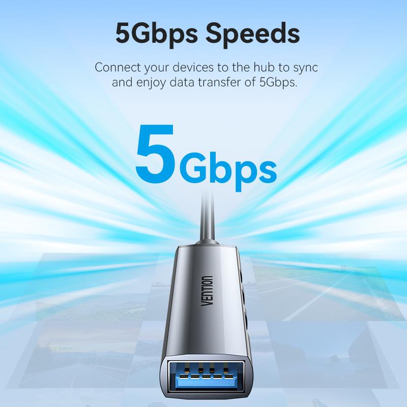 I/O HUB 4-IN-1 USB 3.0 MINI/0.15M CKOHB VENTION - Image 8