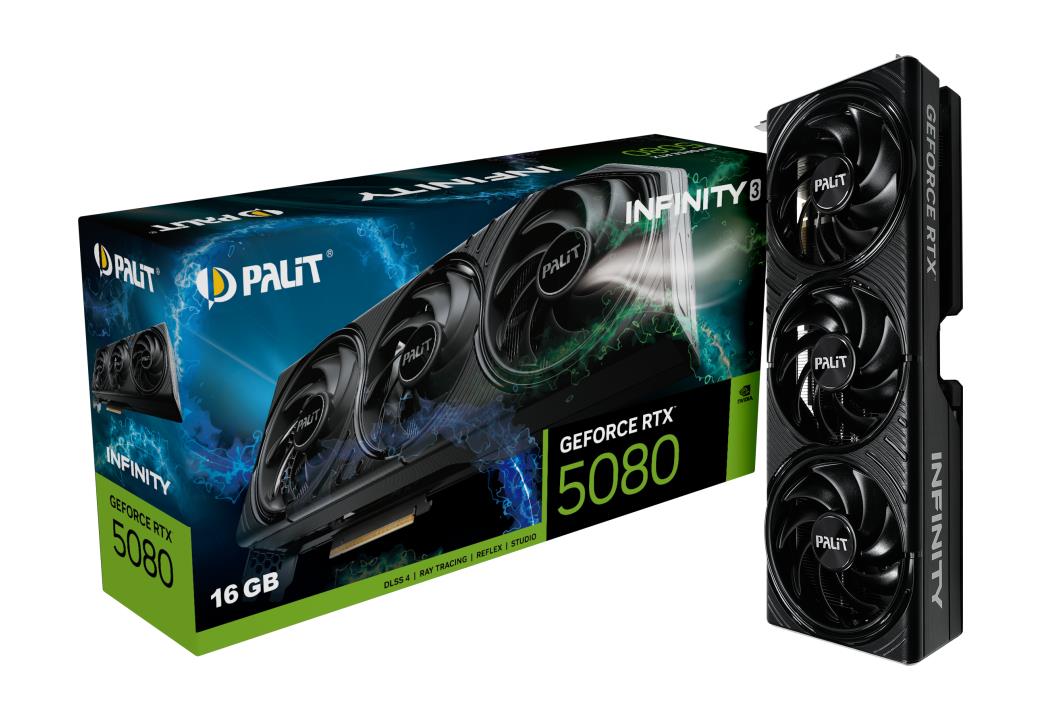 Graphics Card PALIT NVIDIA GeForce RTX 5080 2295 MHz 16 GB GDDR7 256 bit PCI Express 5.0 Active NE75080019T2-GB2035S - Image 10