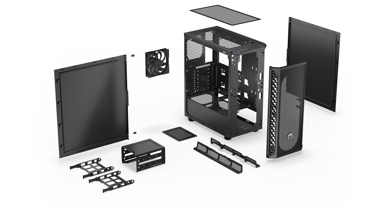Case ENDORFY Signum 300 Solid MidiTower Not included ATX MicroATX MiniITX Colour Black EY2A003 - Image 26