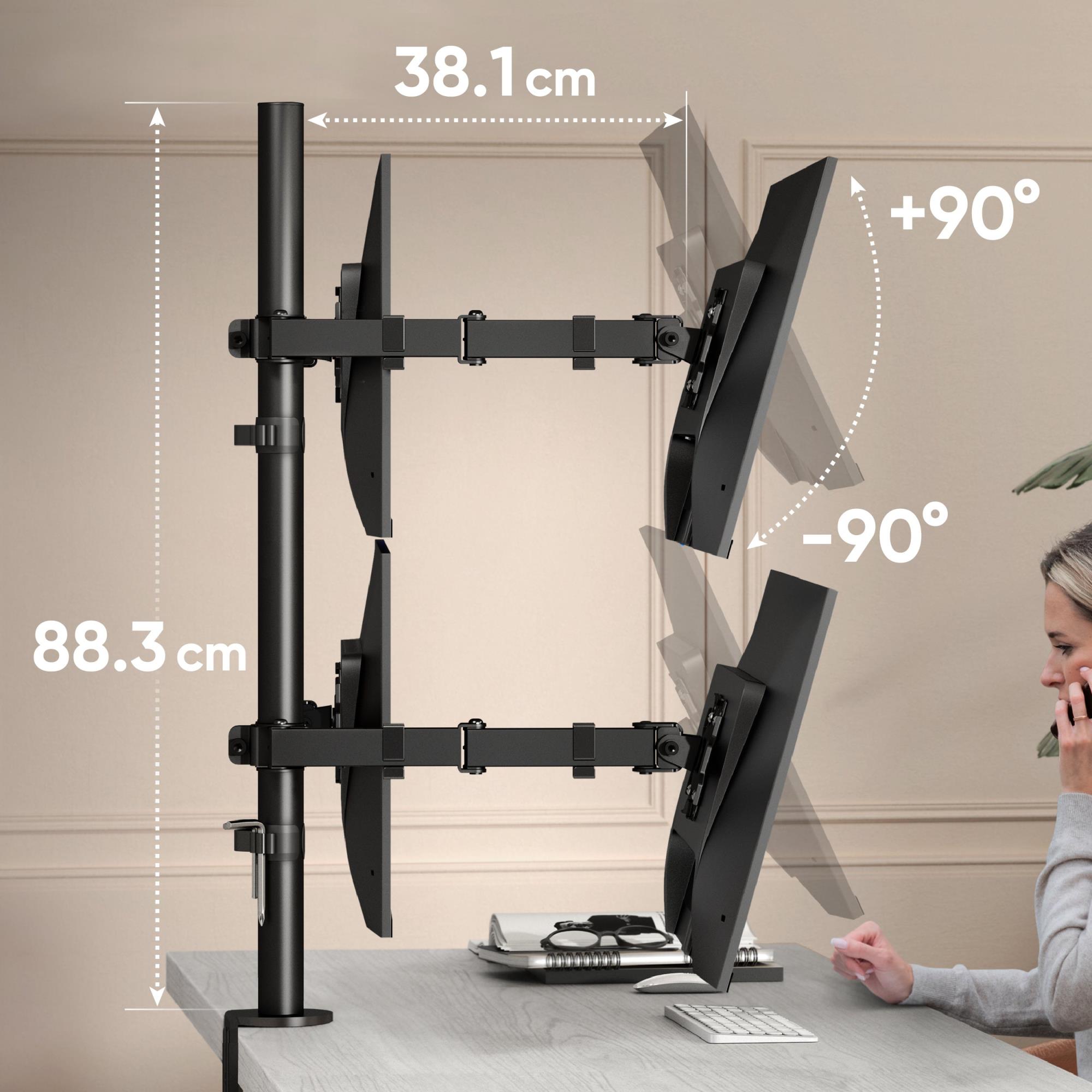 MONITOR ACC DESK MOUNT/13-32" BLACK D421E-B ONKRON - Image 5