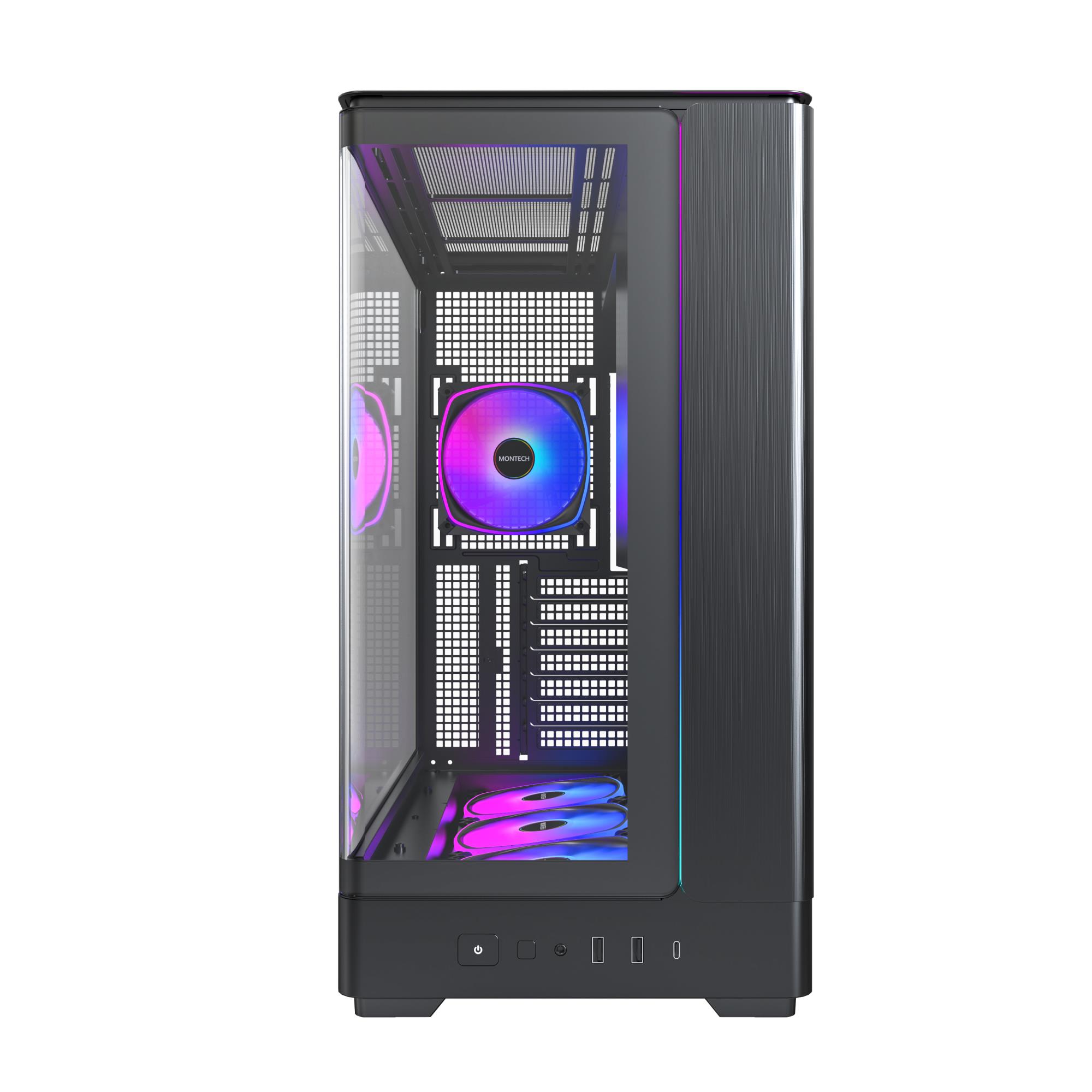 Case MONTECH micro ATX/Mini-ITX Black Midi Tower PC KING 45 PRO KING45PRO(B) - Image 3