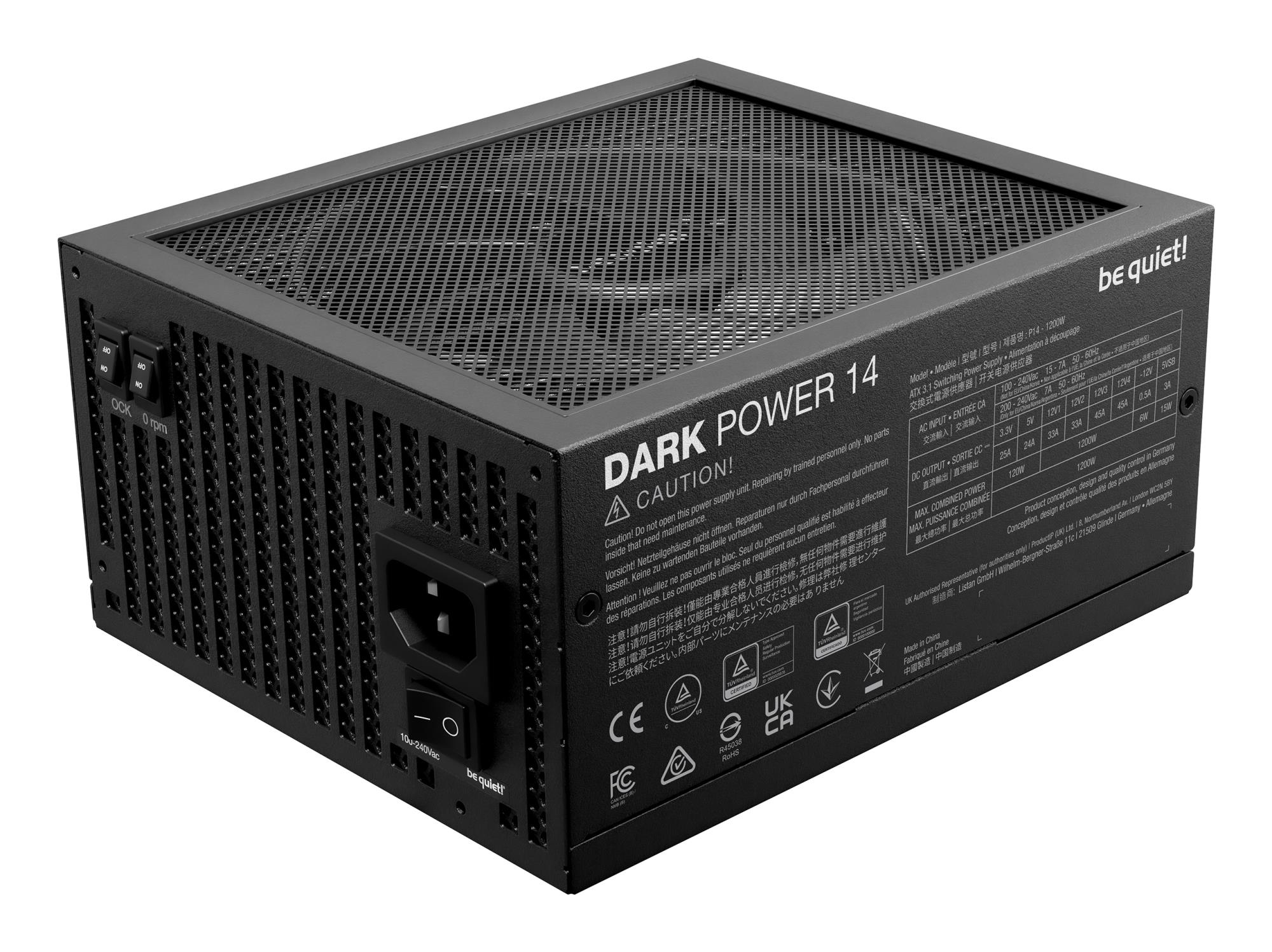 Power Supply BE QUIET ATX PC 100 - 240 V 1200 W BP021EU - Image 3