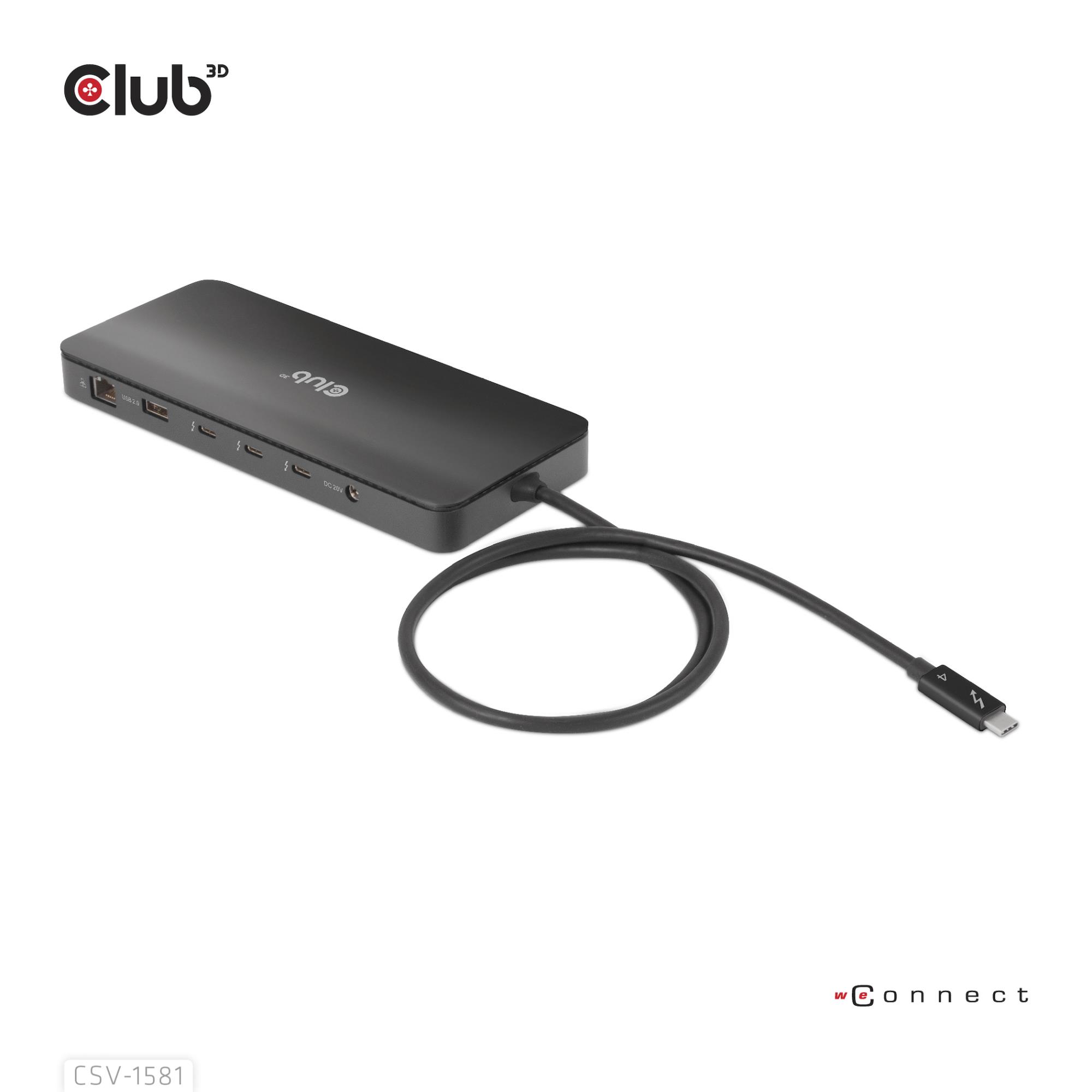 NB ACC DOCKING STATION 11IN1/THUNDERBOLT CSV-1581 CLUB3D - Image 4