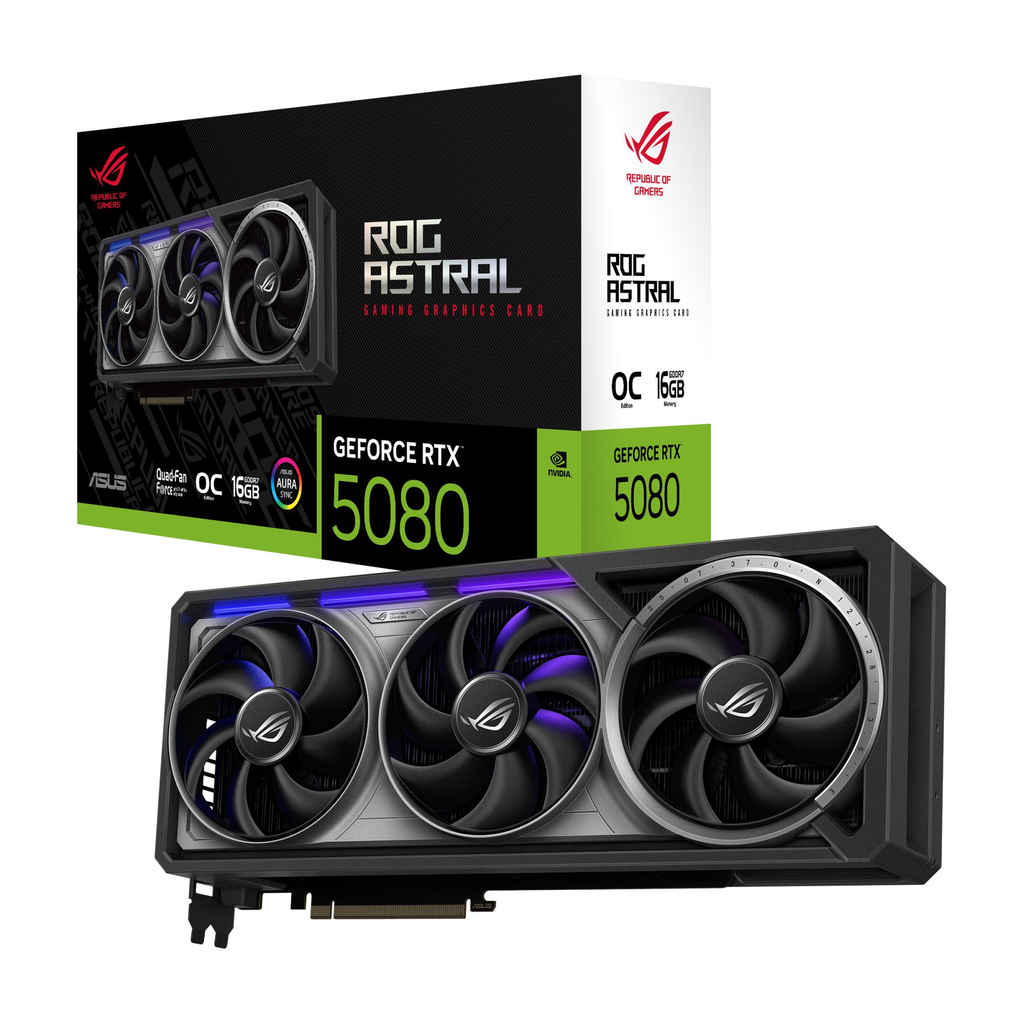 Graphics Card ASUS NVIDIA GeForce RTX 5080 16 GB GDDR7 256 bit PCIE 5.0 16x Triple slot Fansink 2xHDMI 3xDisplayPort ASTRAL-RTX5080-O16G-GAM - Image 13