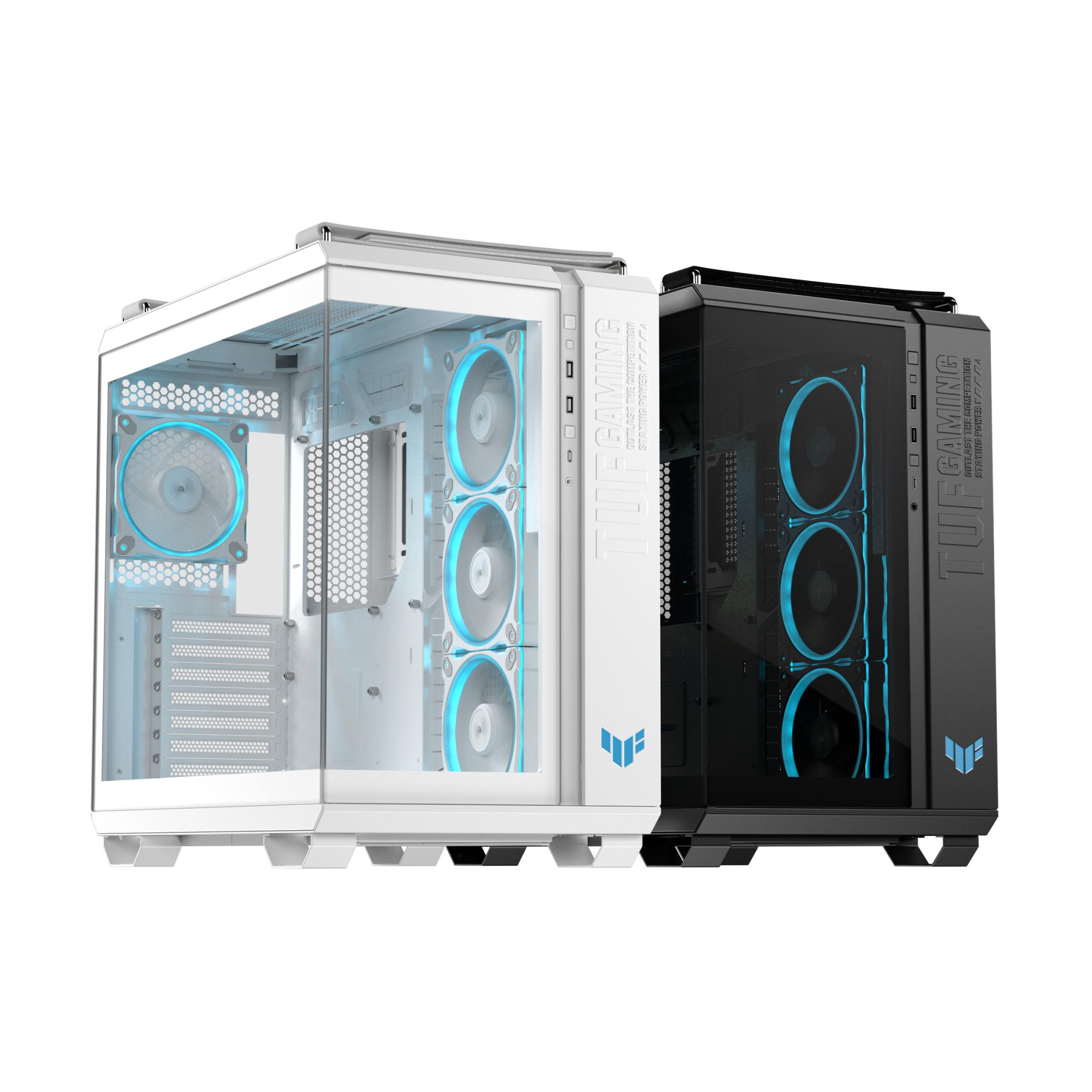 Case ASUS TUF Gaming GT502 Horizon MidiTower Case product features Transparent panel Not included ATX MicroATX MiniITX Colour White TUFGAMGT502HORIZONWHT - Image 9