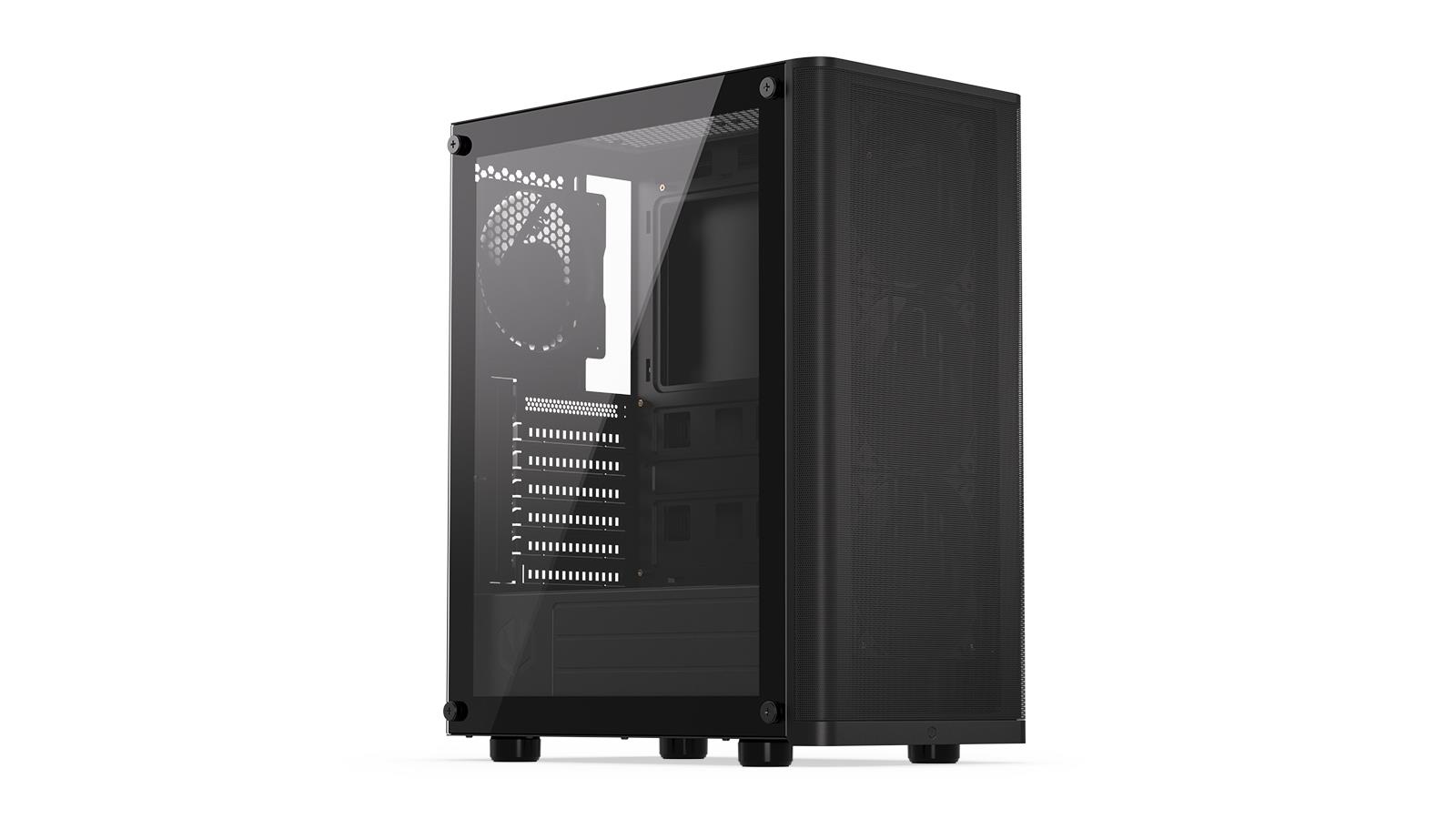 Case ENDORFY Ventum 200 Air MicroTower Case product features Transparent panel Not included ATX MicroATX MiniITX Colour Black EY2A002 - Image 3