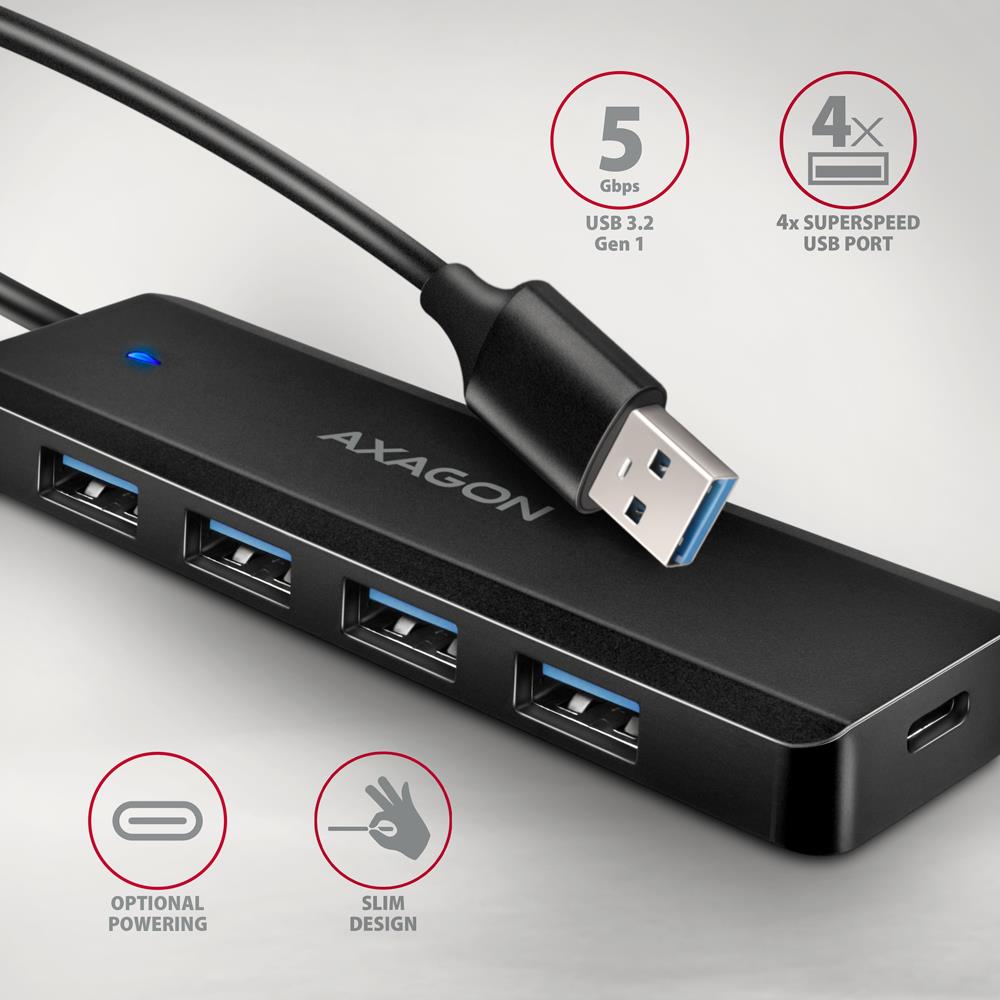 I/O HUB USB TRAVEL/0.19M HUE-C1A AXAGON - Image 7