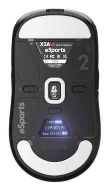 MOUSE USB OPTICAL WRL X2A/ES SIZE2 BLACK PX2AES21 PULSAR - Image 2