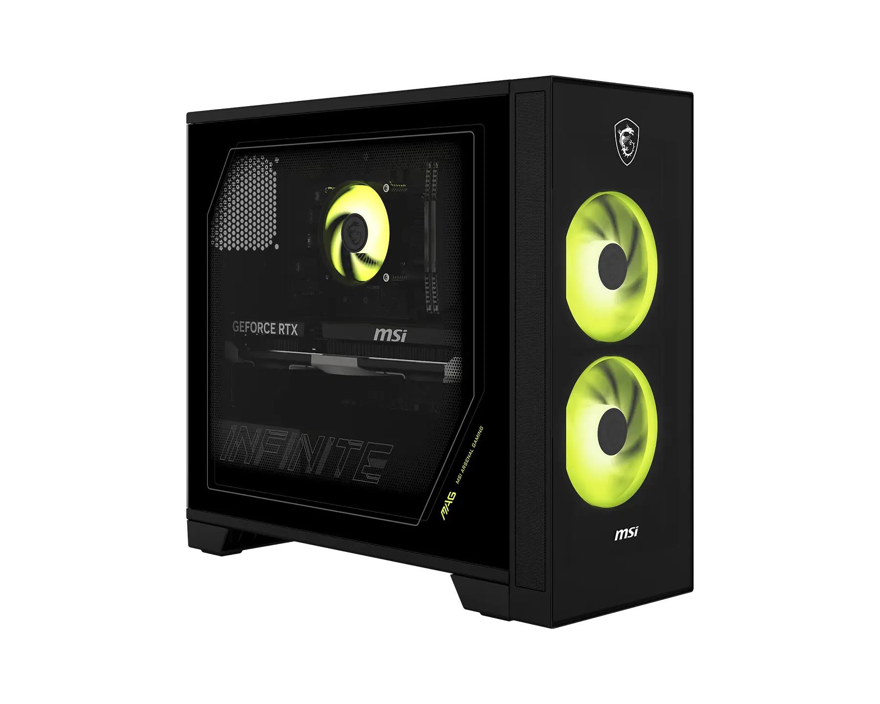 PC MSI Desktop Intel Core Ultra 5 225F 16 GB DDR5-SDRAM Storage SSD SSD 1 TB NVIDIA GeForce RTX 5060 On board graphics Not available Wi-Fi Yes Bluetooth Yes Windows 11 Home MAGINFSAI2NVL5-013EU