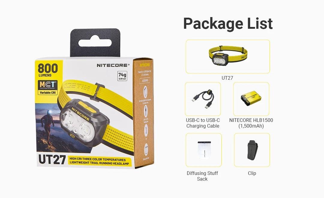 HEADLAMP UT SERIES 800LUMENS/UT27 MCT NITECORE - Image 23