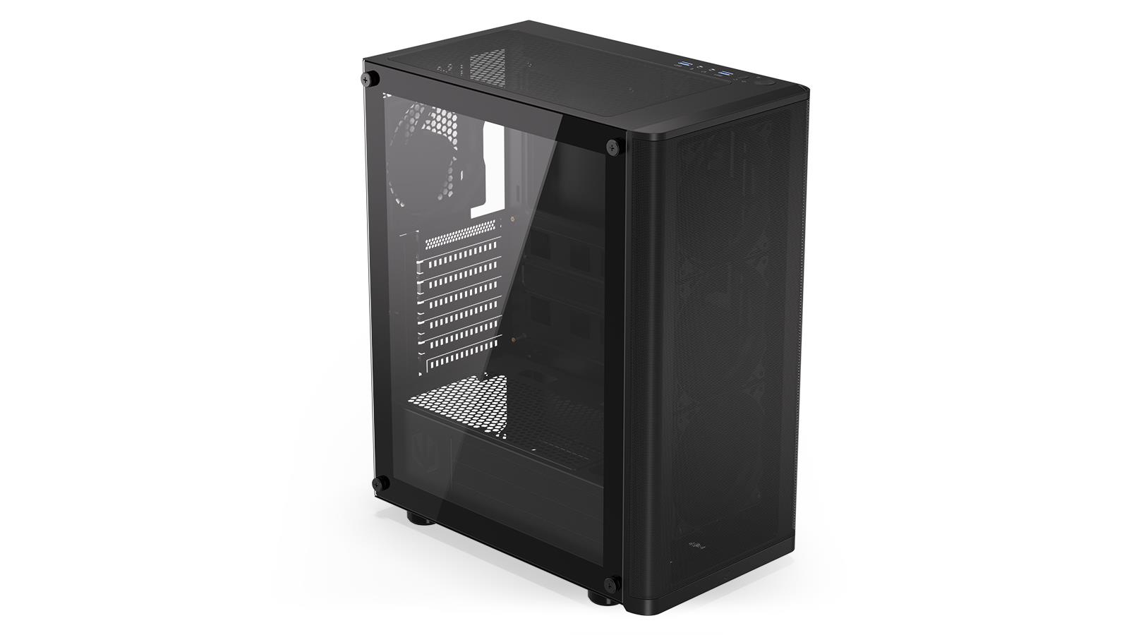 Case ENDORFY Ventum 200 Air MicroTower Case product features Transparent panel Not included ATX MicroATX MiniITX Colour Black EY2A002 - Image 6