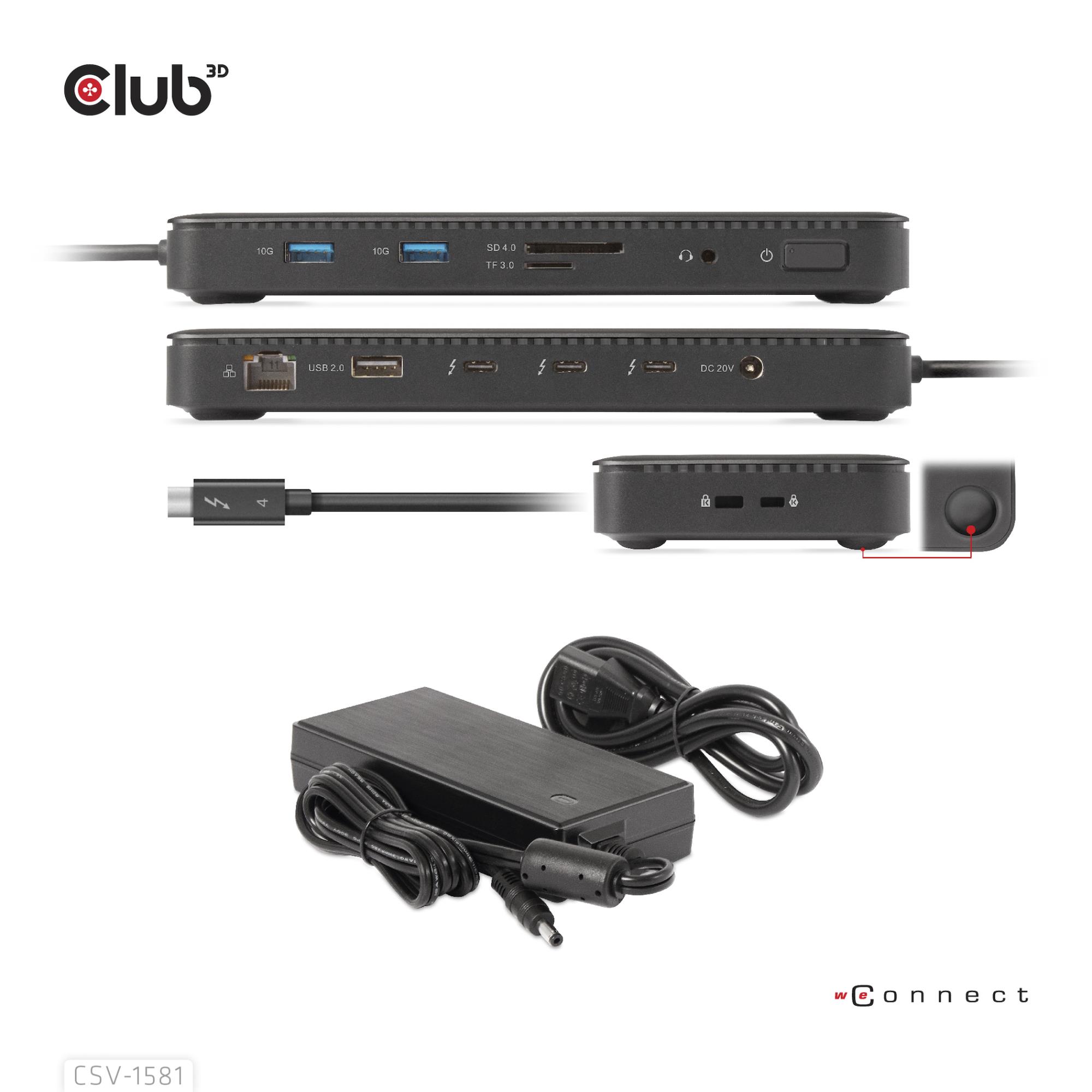 NB ACC DOCKING STATION 11IN1/THUNDERBOLT CSV-1581 CLUB3D - Image 5