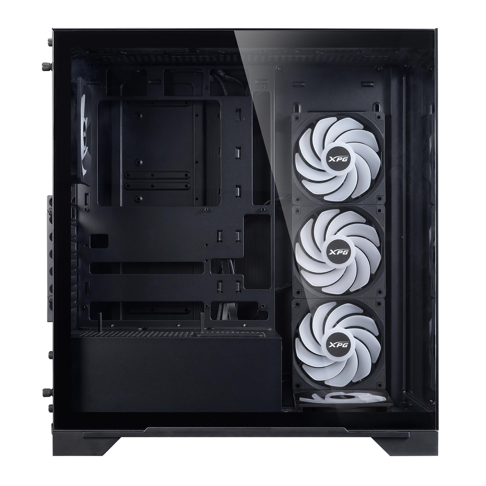 Case ADATA INVADER X BTF MidiTower Case product features Transparent panel ATX MicroATX MiniITX Colour Black INVADERXBTFMT-BKCWW - Image 2