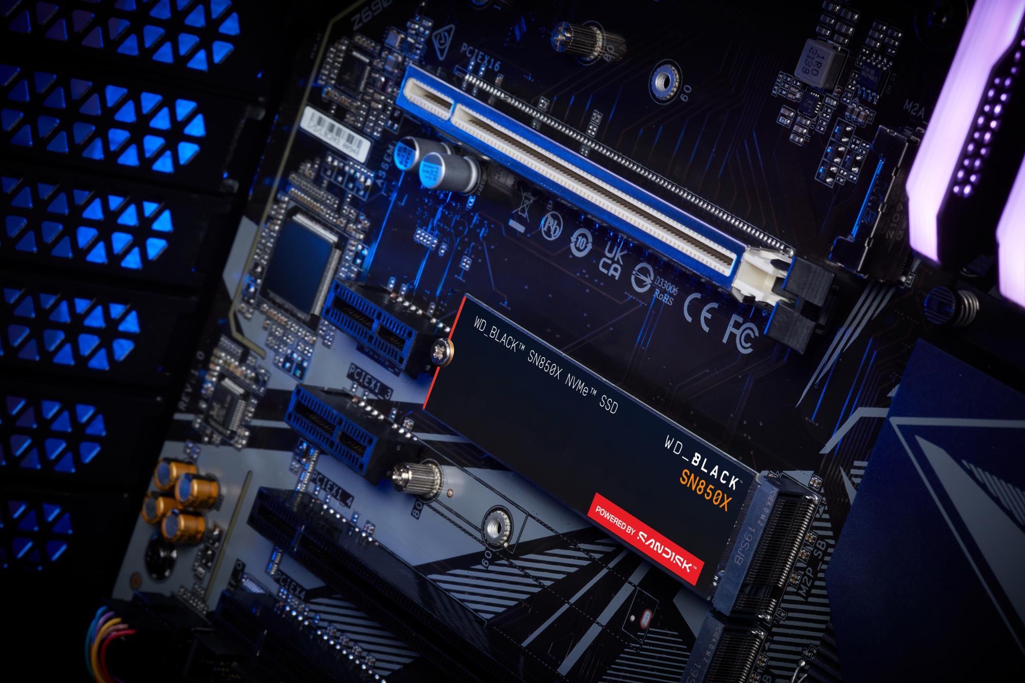 SSD SANDISK 2400xTBW rating Read speed 7300 MB/s Write speed 6600 MB/s NVMe Yes PCI Express 4.0 M.2 4000 GB POWERED BY SANDISK Black SN850X WDS400T2X0E - Image 11