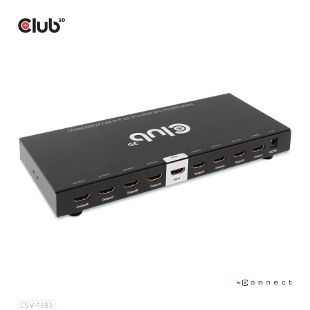 VIDEO SPLITTER HDMI 8PORT/3D 4K 60HZ CSV-1383 CLUB3D