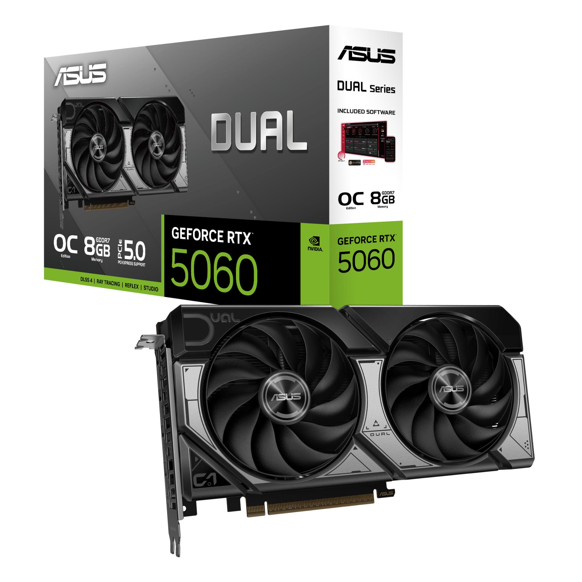 Graphics Card ASUS NVIDIA GeForce RTX 5060 8 GB GDDR7 128 bit PCIE 5.0 16x Dual Slot Fansink 1xHDMI 3xDisplayPort DUAL-RTX5060-O8G - Image 16