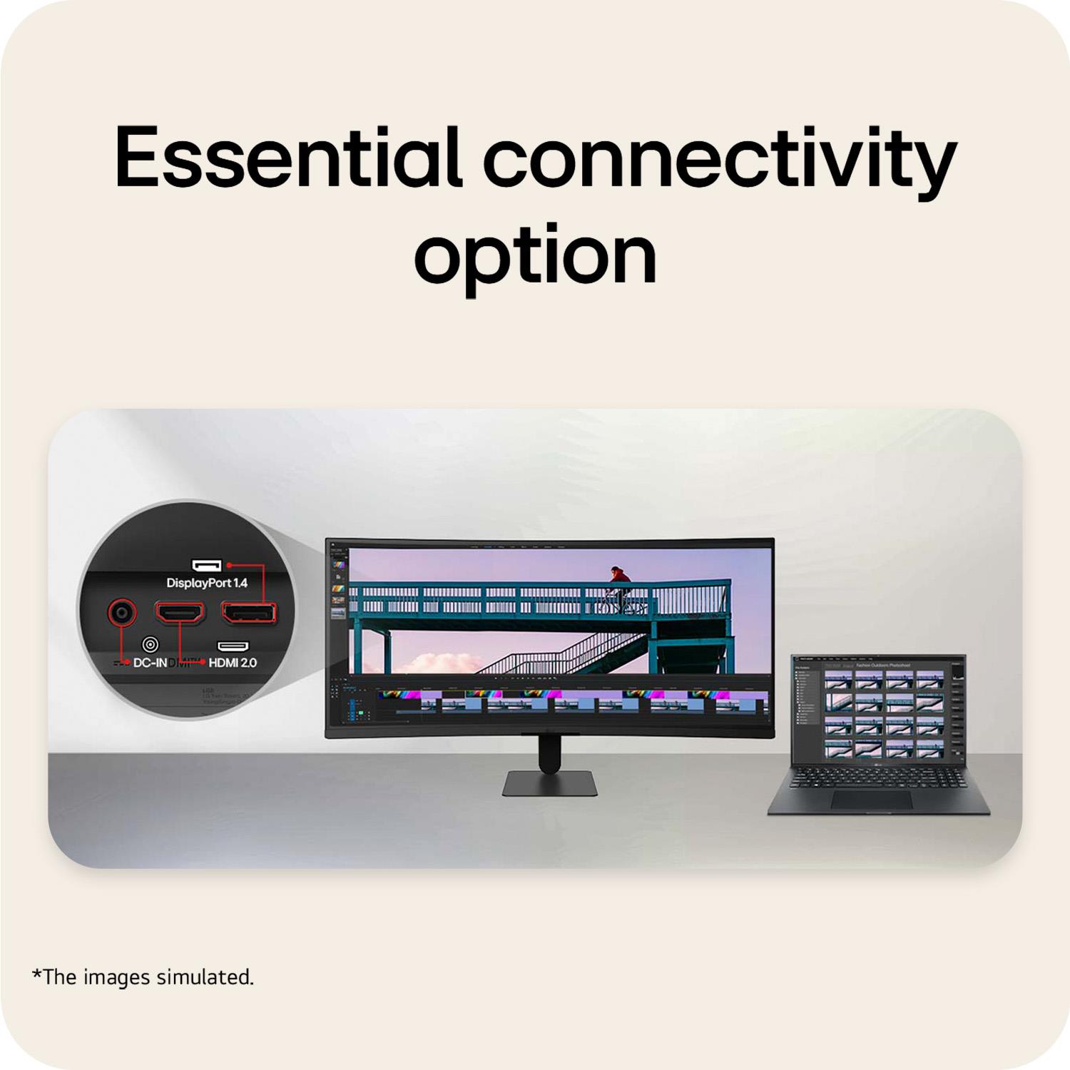 LCD Monitor LG 34 " 3440 x 1440 pixels UltraWide Quad HD Native aspect ratio 21:9 LCD Curved 34U601B-B - Image 5