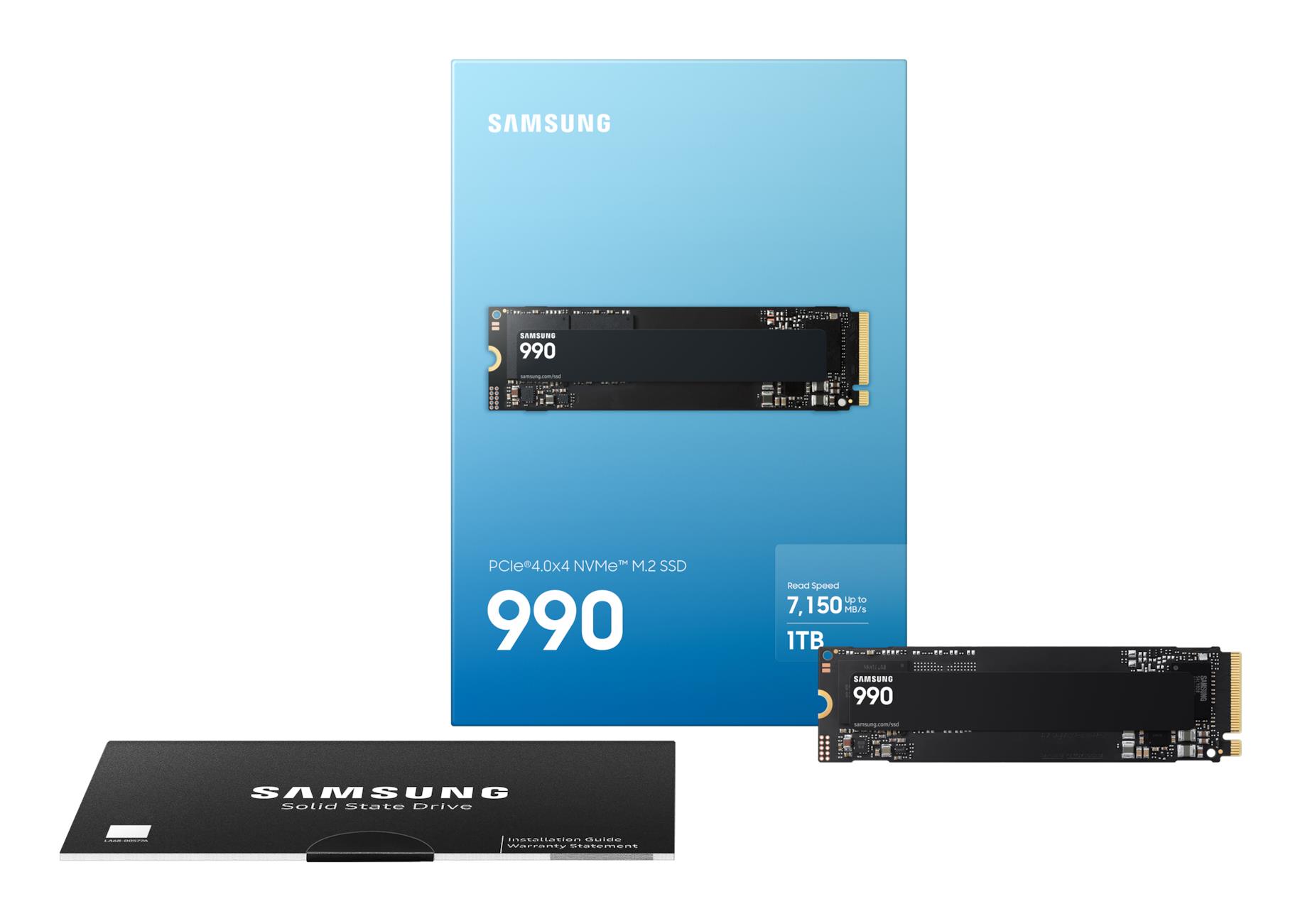 SSD SAMSUNG 1 TB M.2 PCI Express 4.0 NVMe Yes Write speed 6450 MB/s Read speed 7150 MB/s MTBF 1500000 h Box MZ-V9V1T0BW - Image 8
