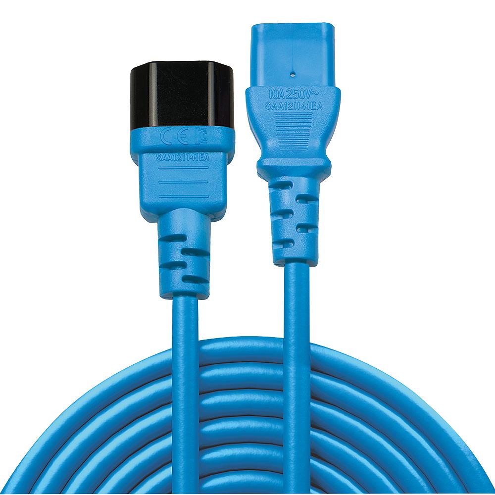 CABLE POWER IEC EXTENSION 2M/BLUE 30472 LINDY - Image 4