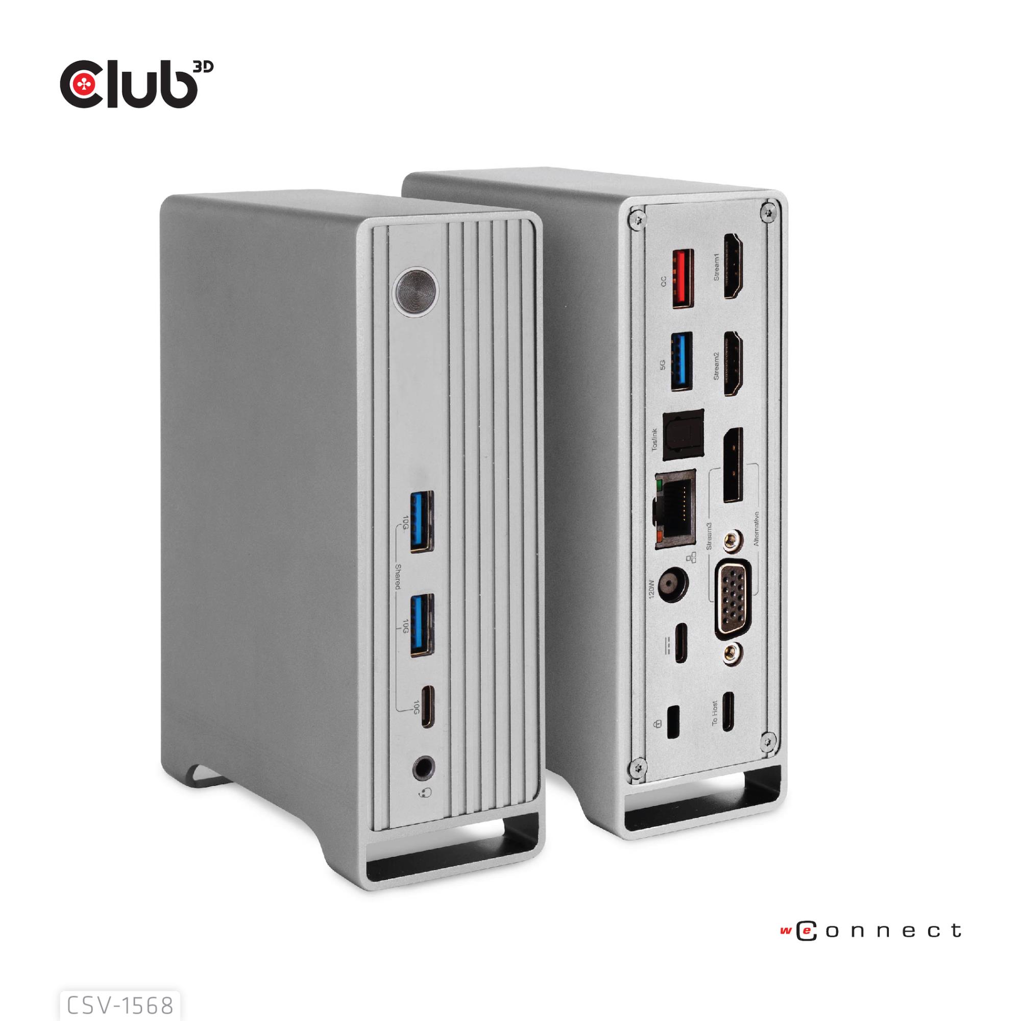 NB ACC DOCKING STATION/USB-C 120W CSV-1568 CLUB3D - Image 3