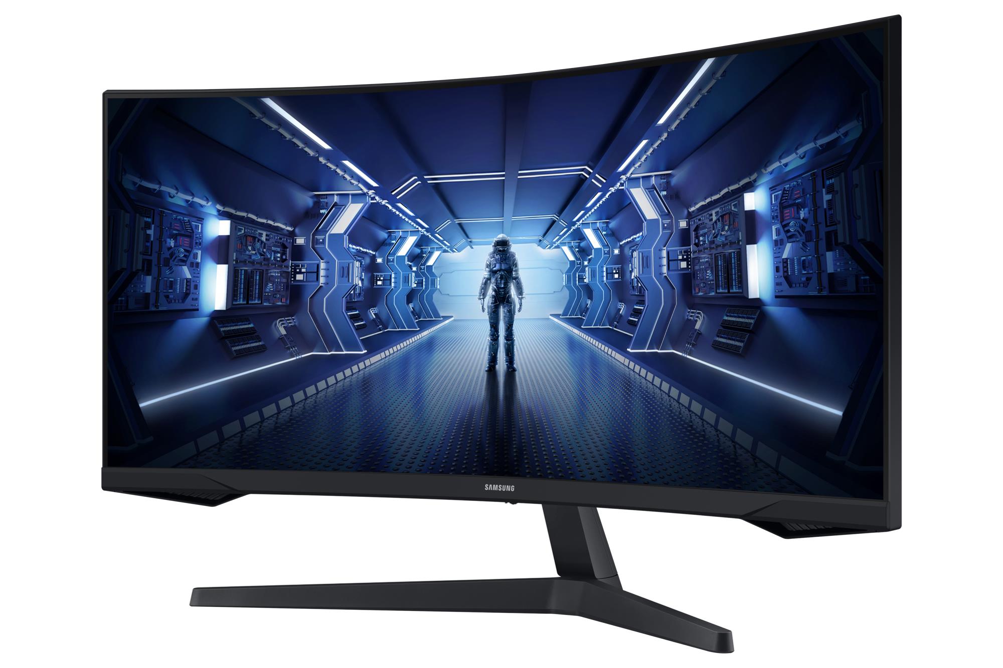 LCD Monitor SAMSUNG Odyssey G5 34" Gaming/Curved/21 : 9 Panel VA 3440x1440 21:9 1 ms Tilt Colour Black LC34G55TWWPXEN - Image 3