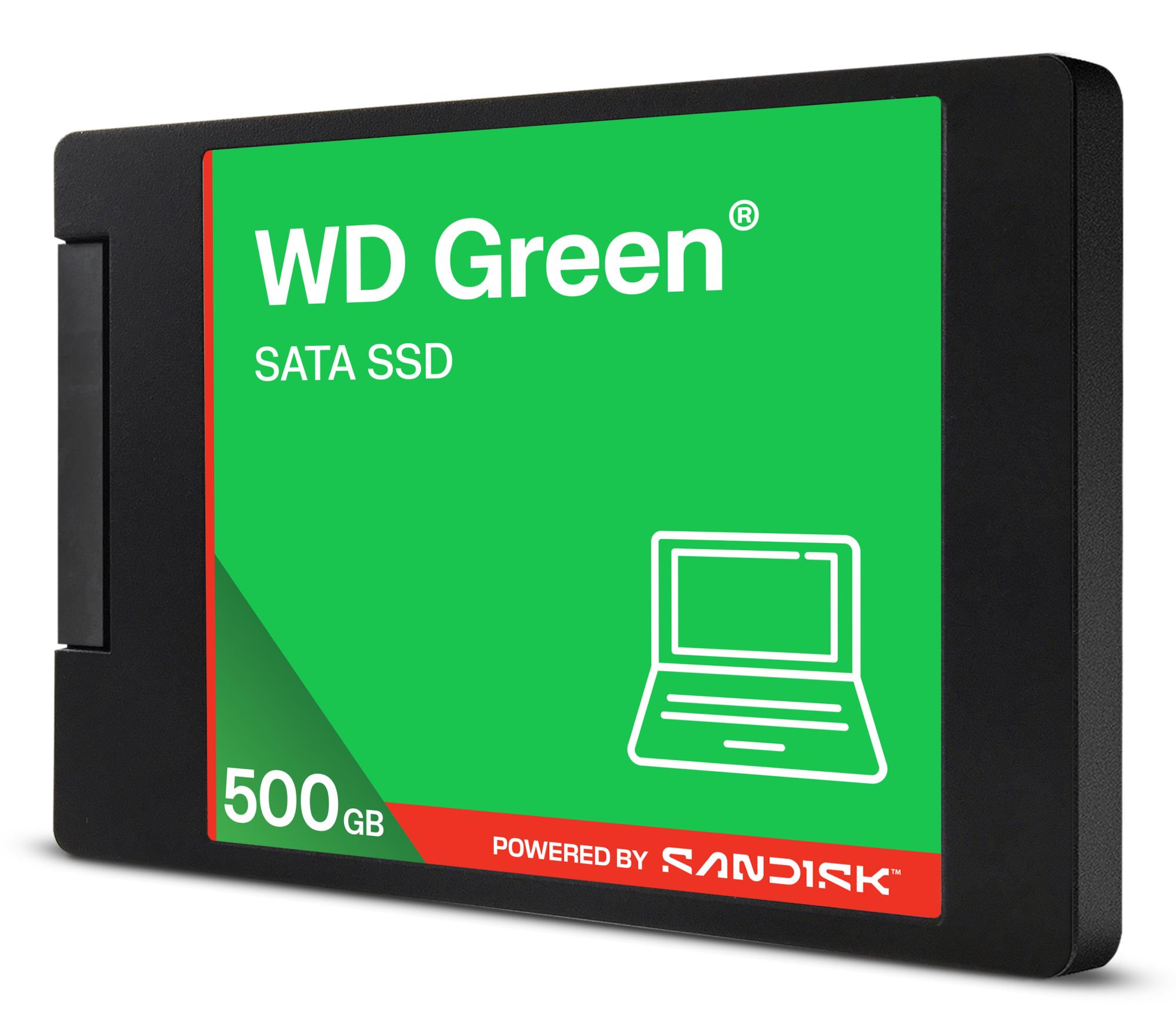 SSD SANDISK Green POWERED BY SANDISK 500 GB Serial ATA III Read speed 545 MB/s 2.5" WDS500G5G0A - Image 2