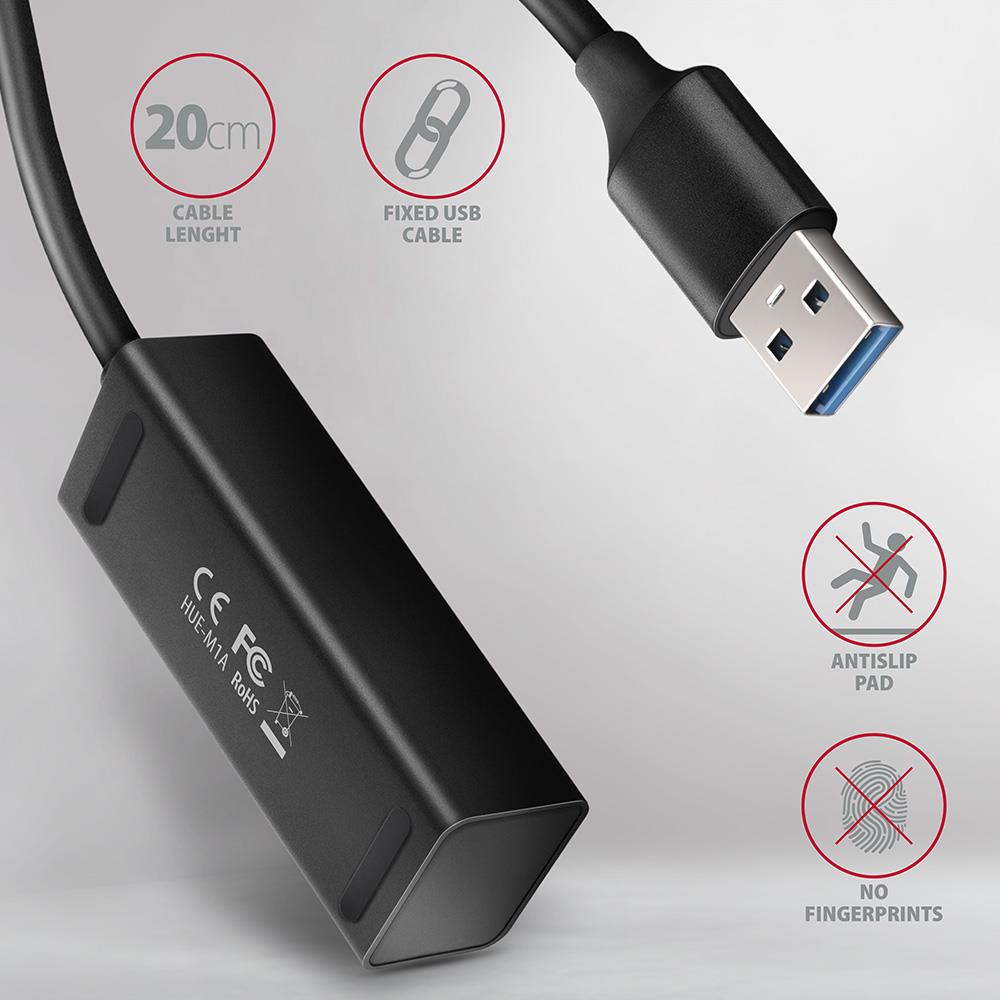 I/O HUB USB3.2 4PORT MINI/0.2M HUE-M1A AXAGON - Image 8