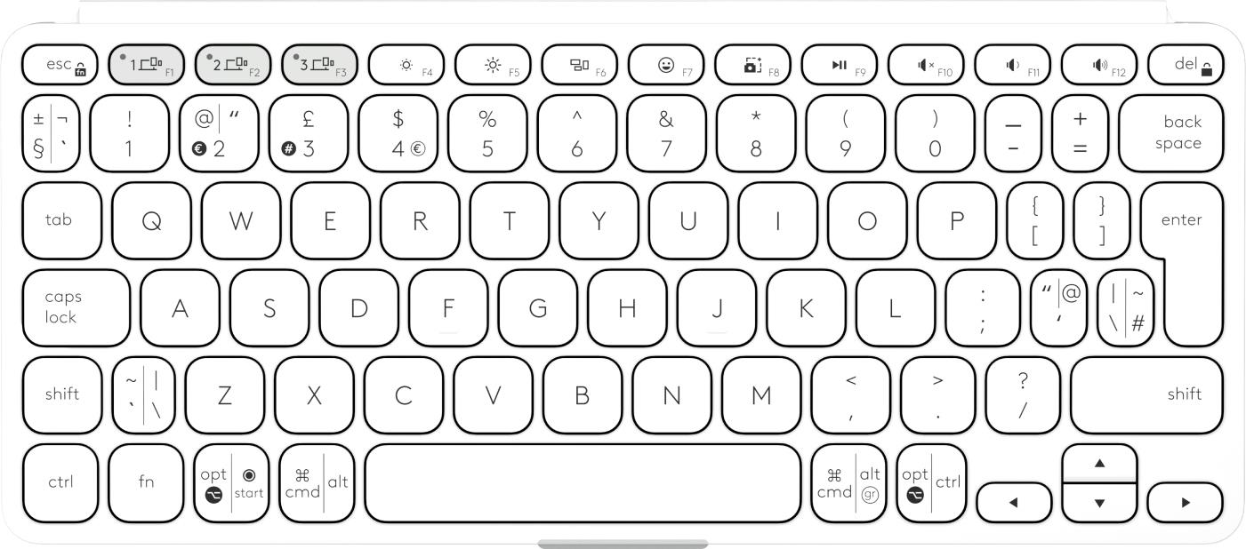 KEYBOARD BLUETH KEYS-TO-GO 2/LIGHT GRAY 920-012985 LOGITECH - Image 2