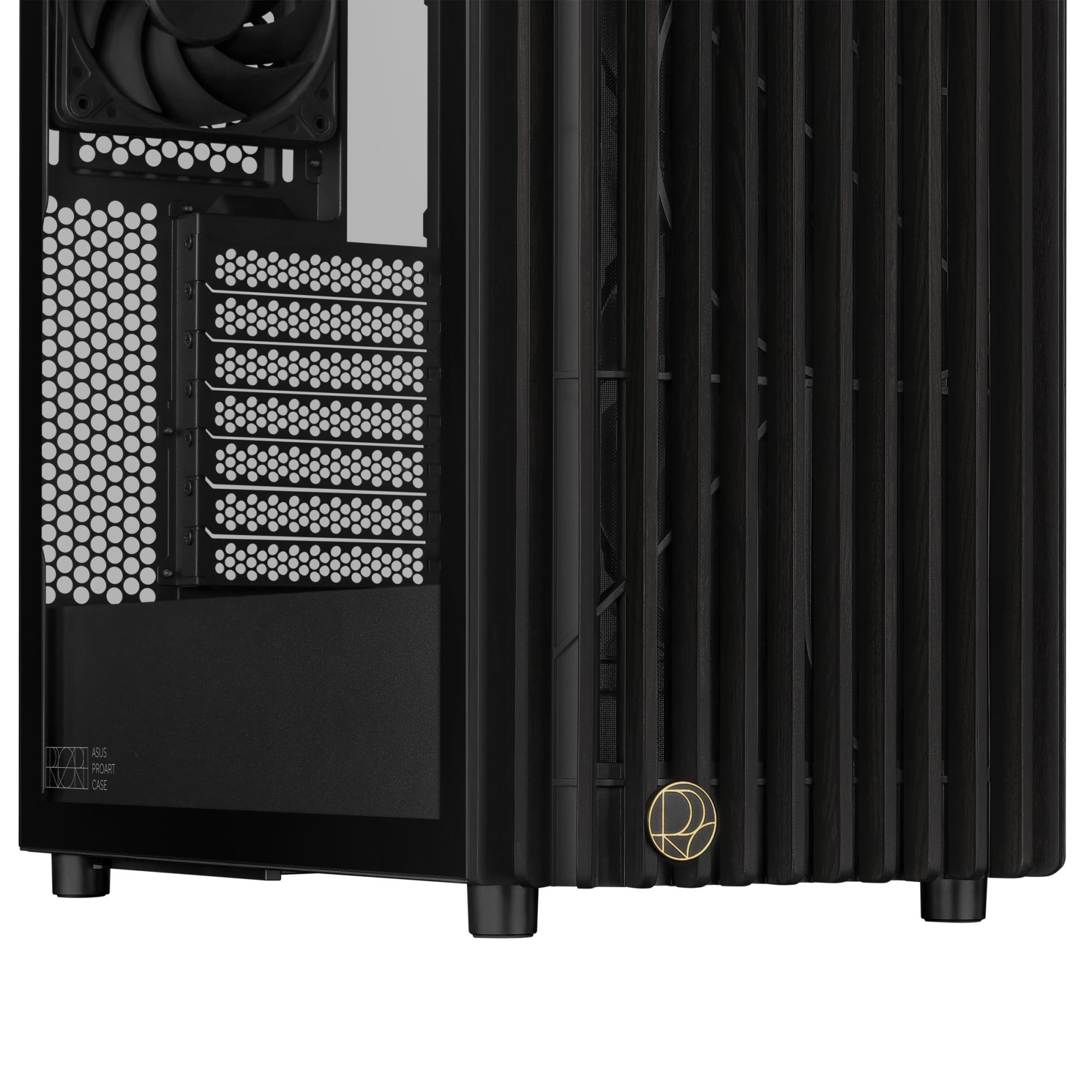 Case ASUS ProArt PA401 Wood Edition - Tempered Glass Panel MidiTower Case product features Transparent panel Not included ATX Colour Black PROARTPA401WOODTGPWM - Image 8