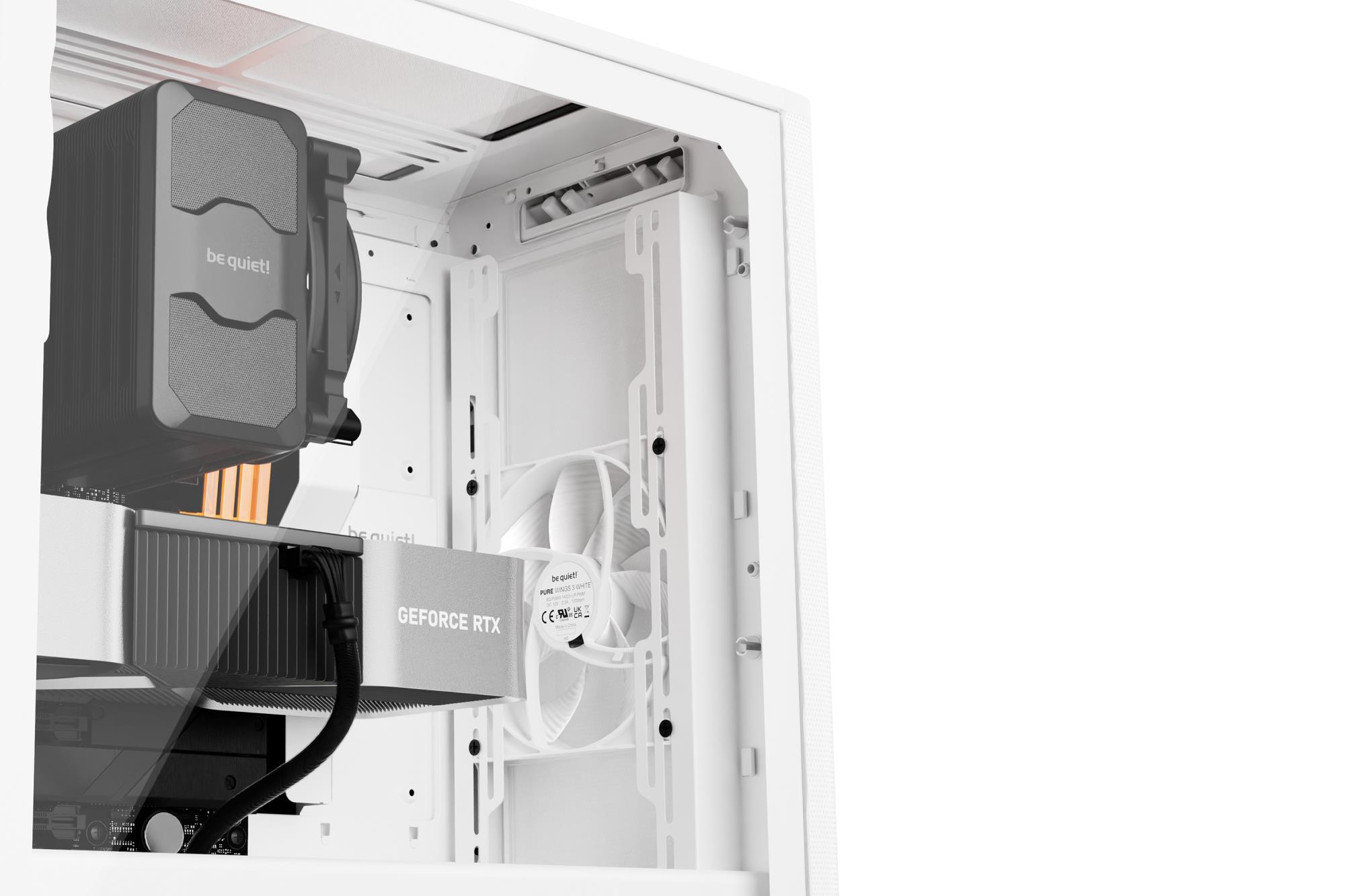 Case BE QUIET BGW75 MidiTower Case product features Transparent panel Not included ATX MicroATX MiniITX Colour White BGW75 - Image 7