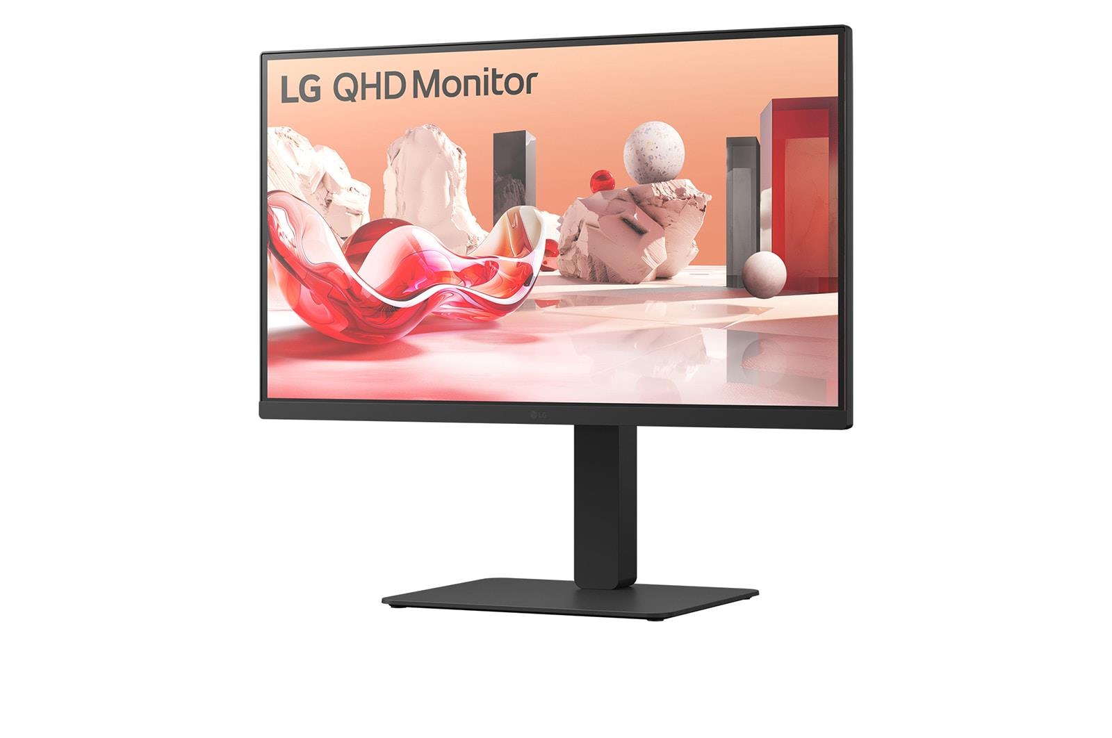 LCD Monitor LG 27BA75QB-B 27" Panel IPS 2560x1440 16:9 100Hz Matte Speakers Swivel Pivot Height adjustable Tilt Colour Black 27BA75QB-B - Image 3