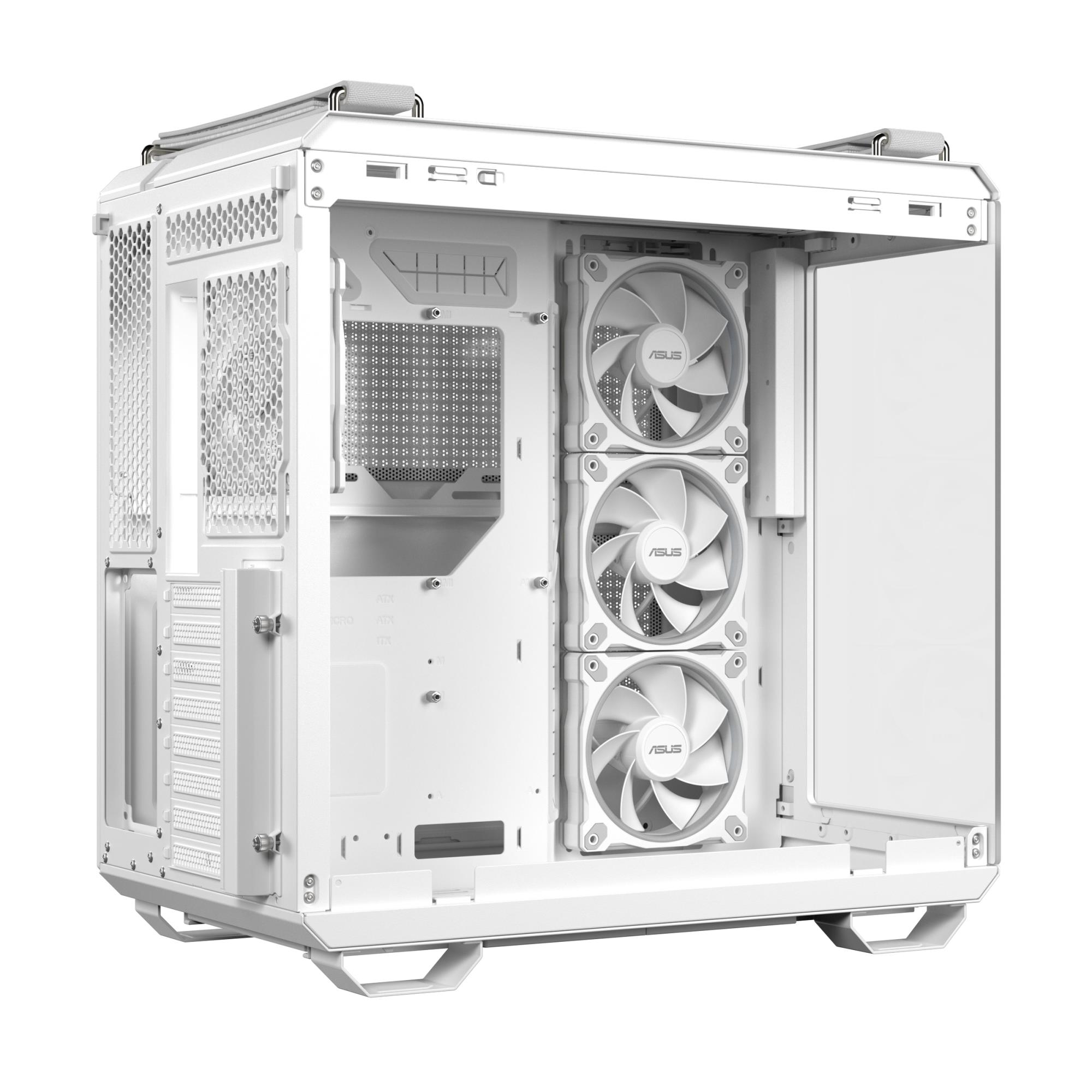 Case ASUS TUF Gaming GT502 Horizon MidiTower Case product features Transparent panel Not included ATX MicroATX MiniITX Colour White TUFGAMGT502HORIZONWHT - Image 10