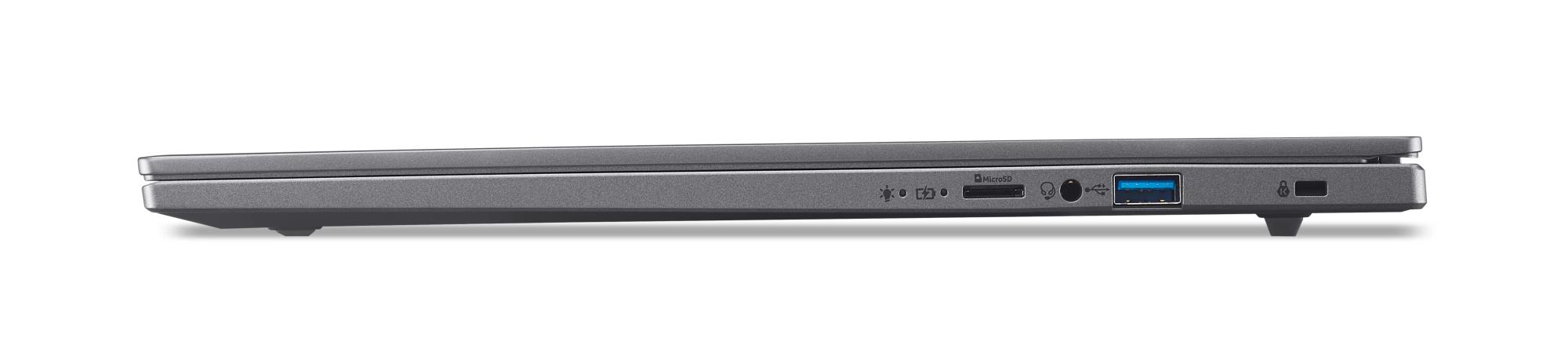 Notebook ACER Aspire Aspire 16 AI CPU Qualcomm Snapdragon X1-26-100 3 GHz 16 " 1920 x 1200 pixels RAM 16 GB LPDDR5x-SDRAM SSD 512 GB Discrete graphics Not available On-board graphics Yes Numeric keypad Yes OS installed Windows 11 Home Colour Grey Weight 1.55 kg NX.JLNEL.001 - Image 7