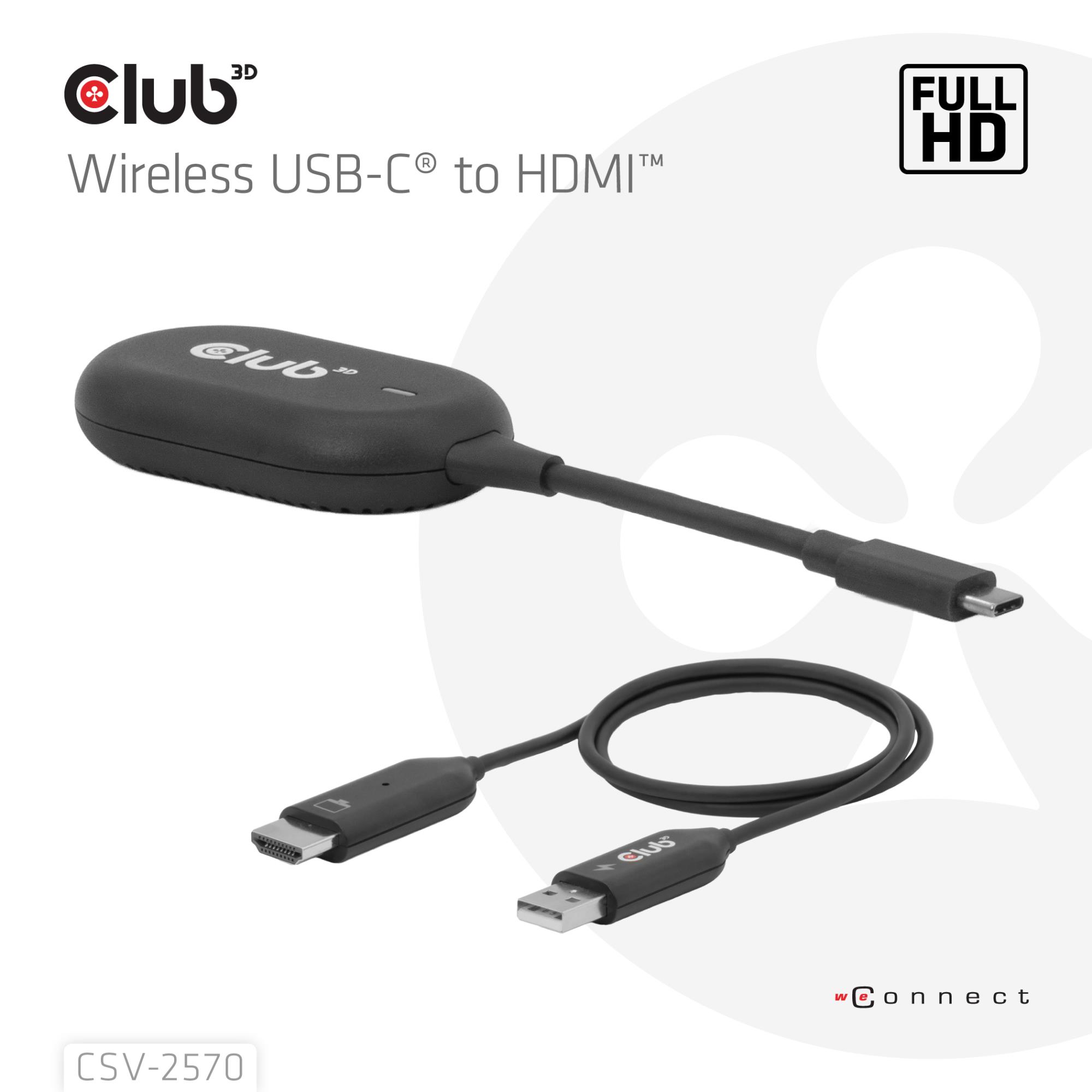 I/O ADAPTER WRL USB-C TO HDMI/CSV-2570 CLUB3D - Image 5