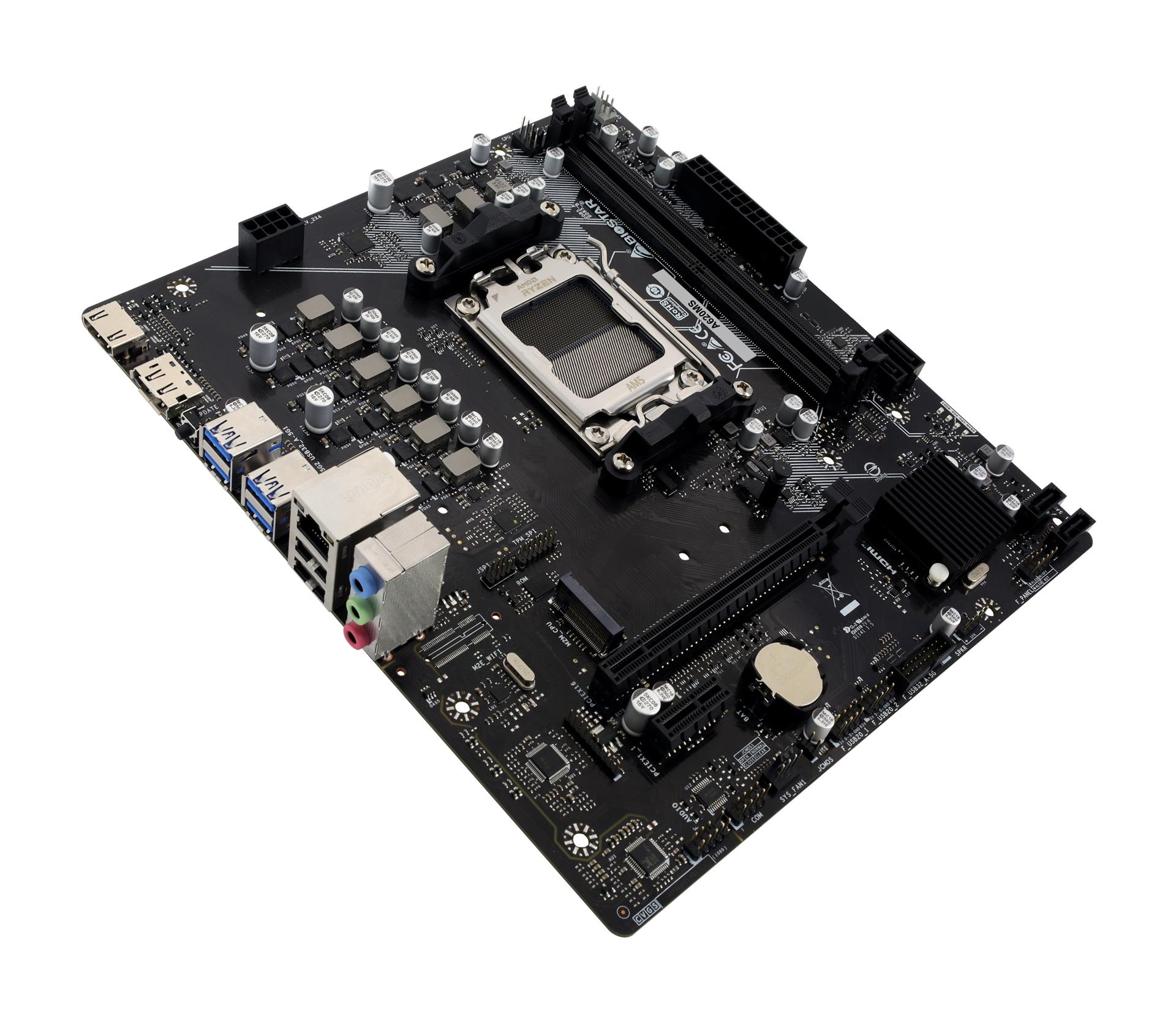 Mainboard BIOSTAR AMD A620 SAM5 Micro-ATX Memory DDR5 Memory slots 2 A620MS - Image 3