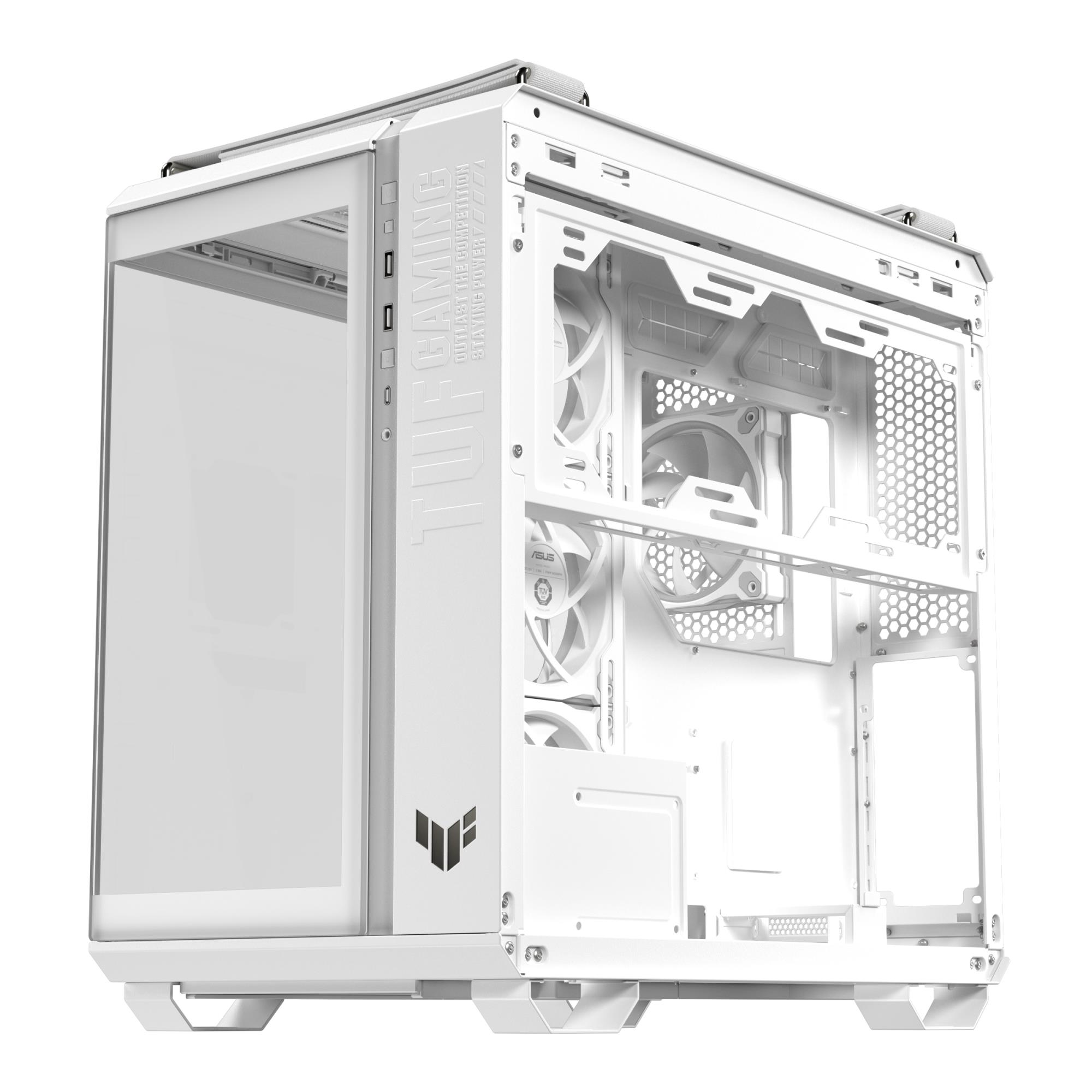 Case ASUS TUF Gaming GT502 Horizon MidiTower Case product features Transparent panel Not included ATX MicroATX MiniITX Colour White TUFGAMGT502HORIZONWHT - Image 15