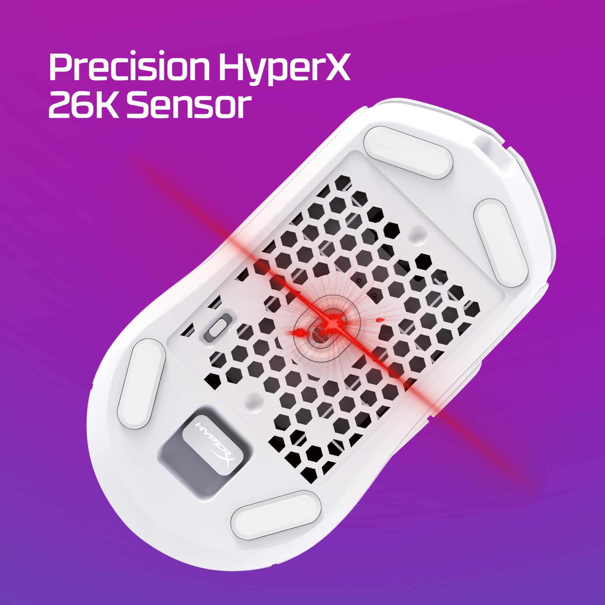 MOUSE USB OPTICAL WRL/PULSEFIRE HASTE 2 WHITE HYPERX - Image 2