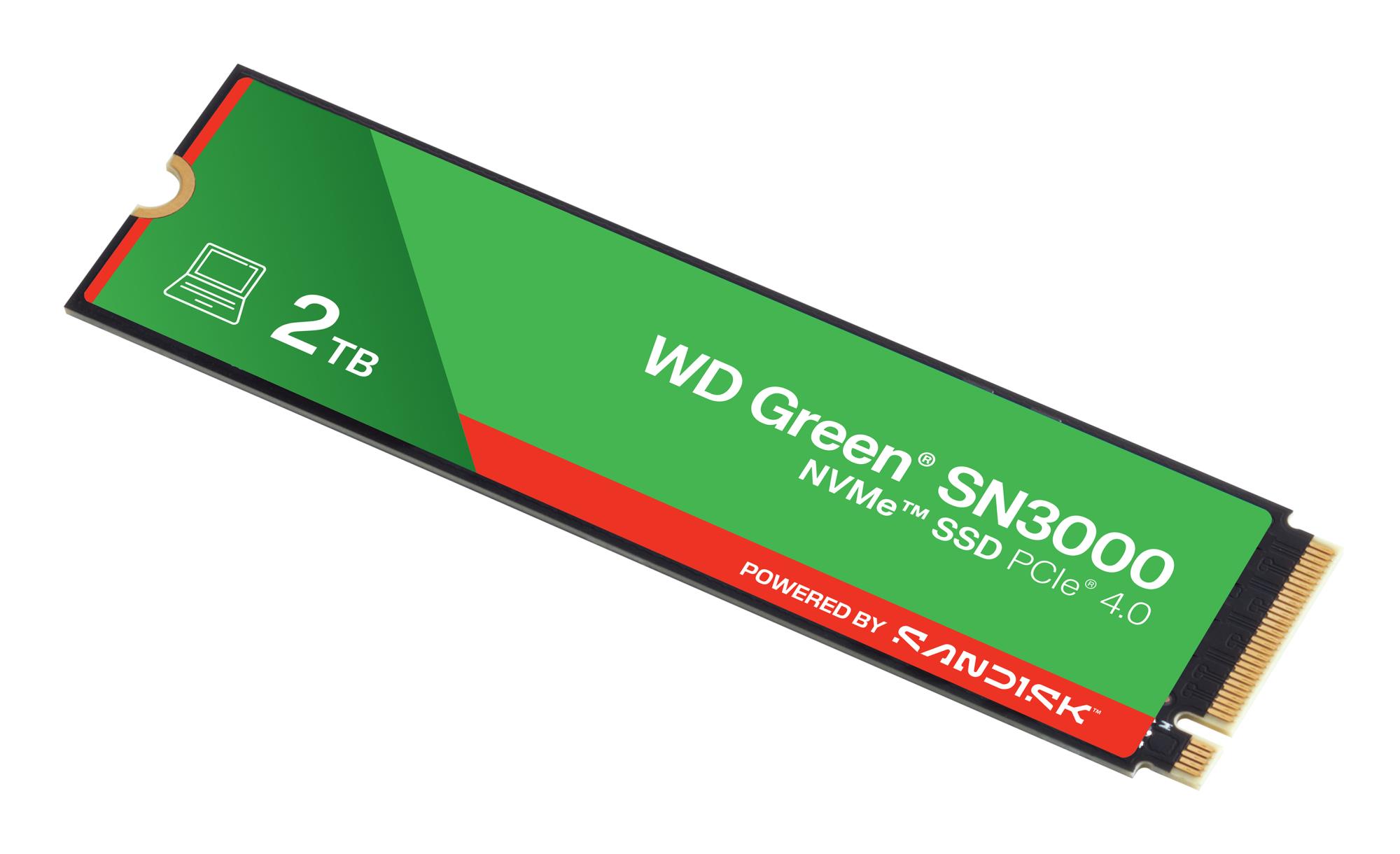 SSD SANDISK Read speed 5000 MB/s Write speed 4200 MB/s NVMe Yes PCI Express 4.0 M.2 2048 GB POWERED BY SANDISK Green WDS200T4G0E - Image 3