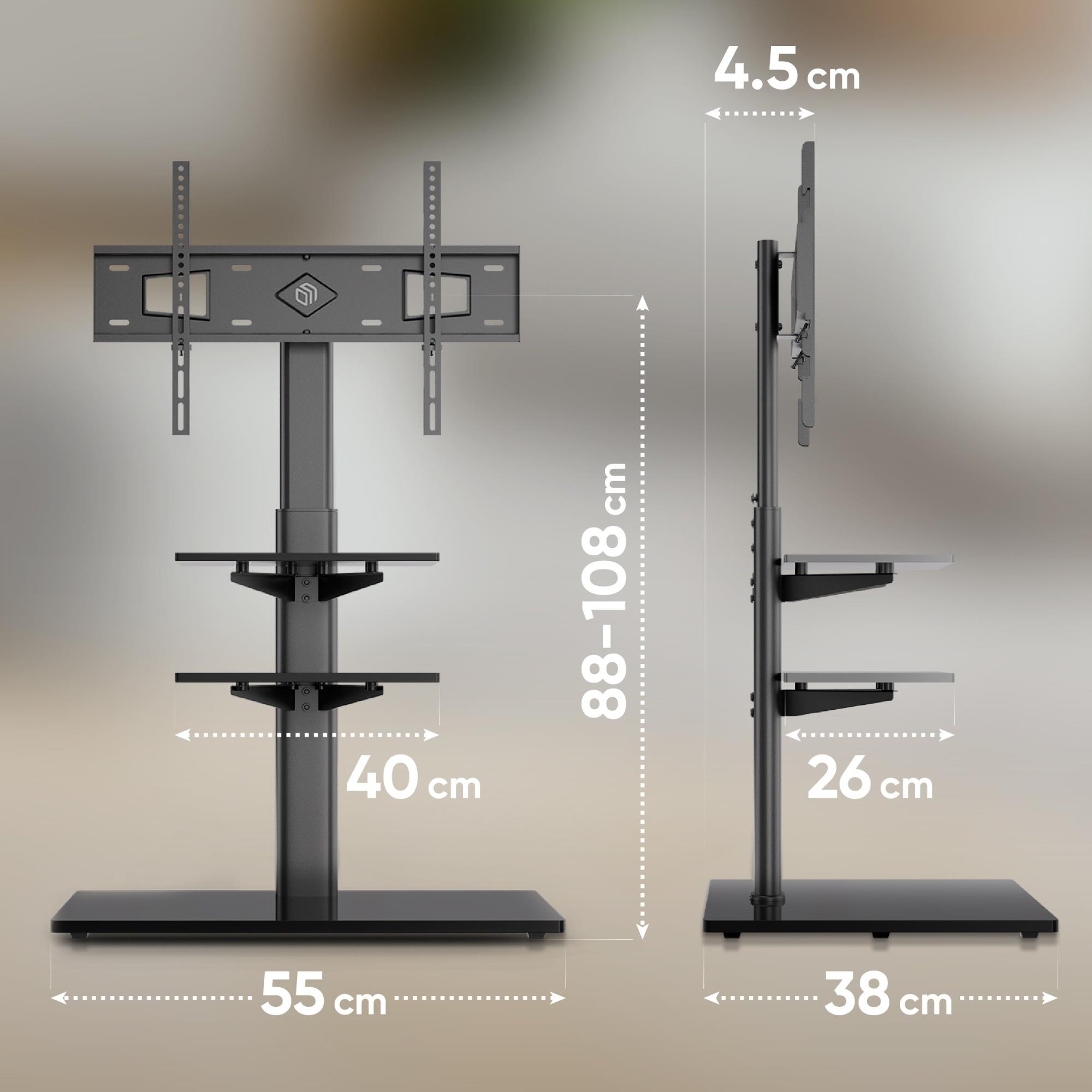TV SET ACC FLOOR STAND /32-65"/BLACK TS5550-B ONKRON - Image 8