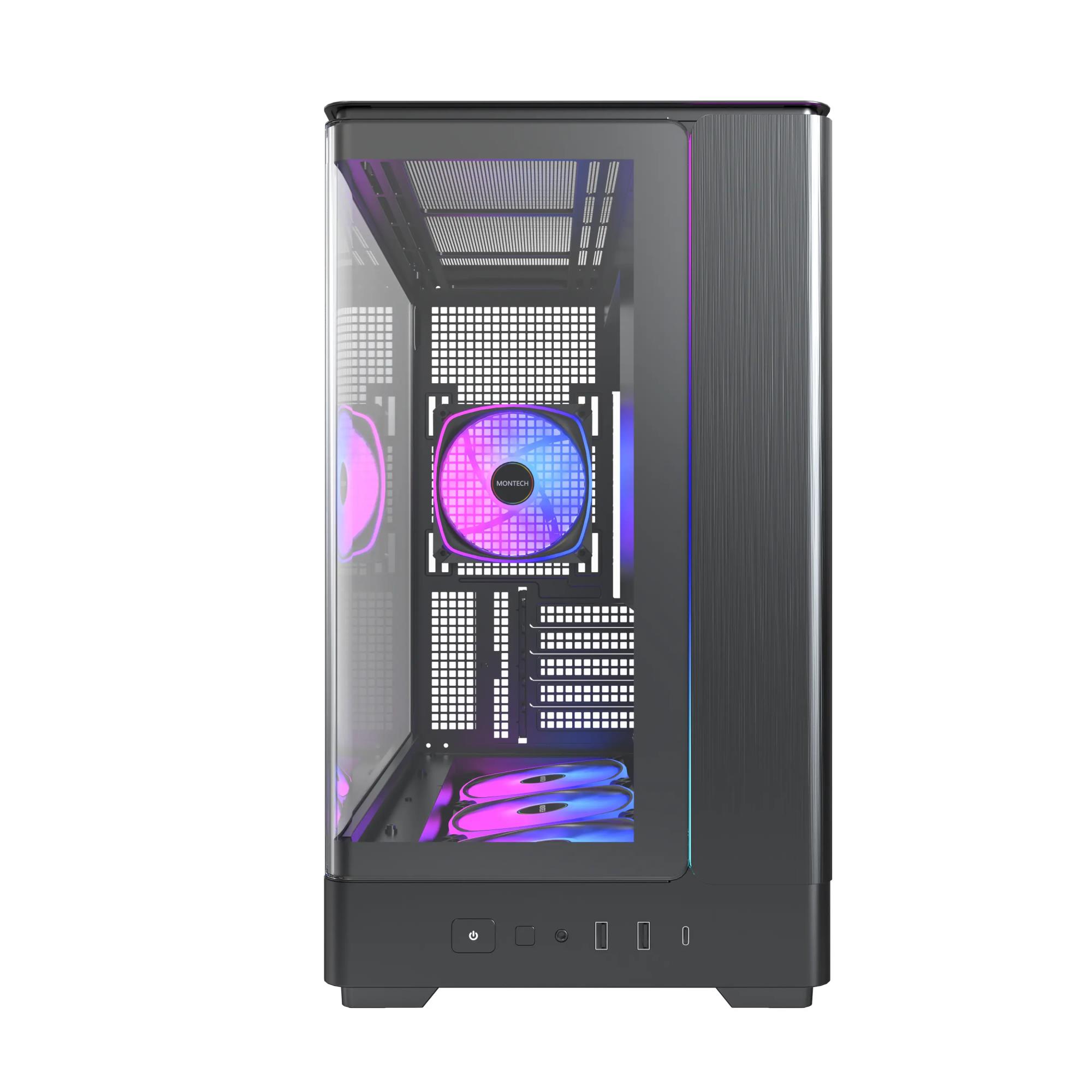 Case MONTECH micro ATX/Mini-ITX Black Midi Tower PC KING 15 PRO KING15PRO(B) - Image 3