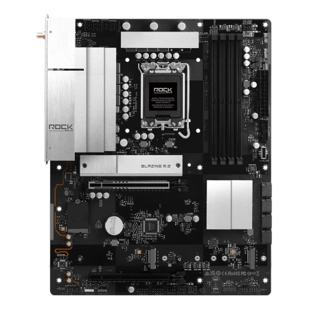 Mainboard ASROCK B860 Rock WiFi 7 Intel B860 LGA 1851 (Socket V1) ATX RAM DDR5-SDRAM 4xSlots Wi-Fi Yes Bluetooth Yes 3xNumber of M.2 (M) slots B860ROCKWIFI7