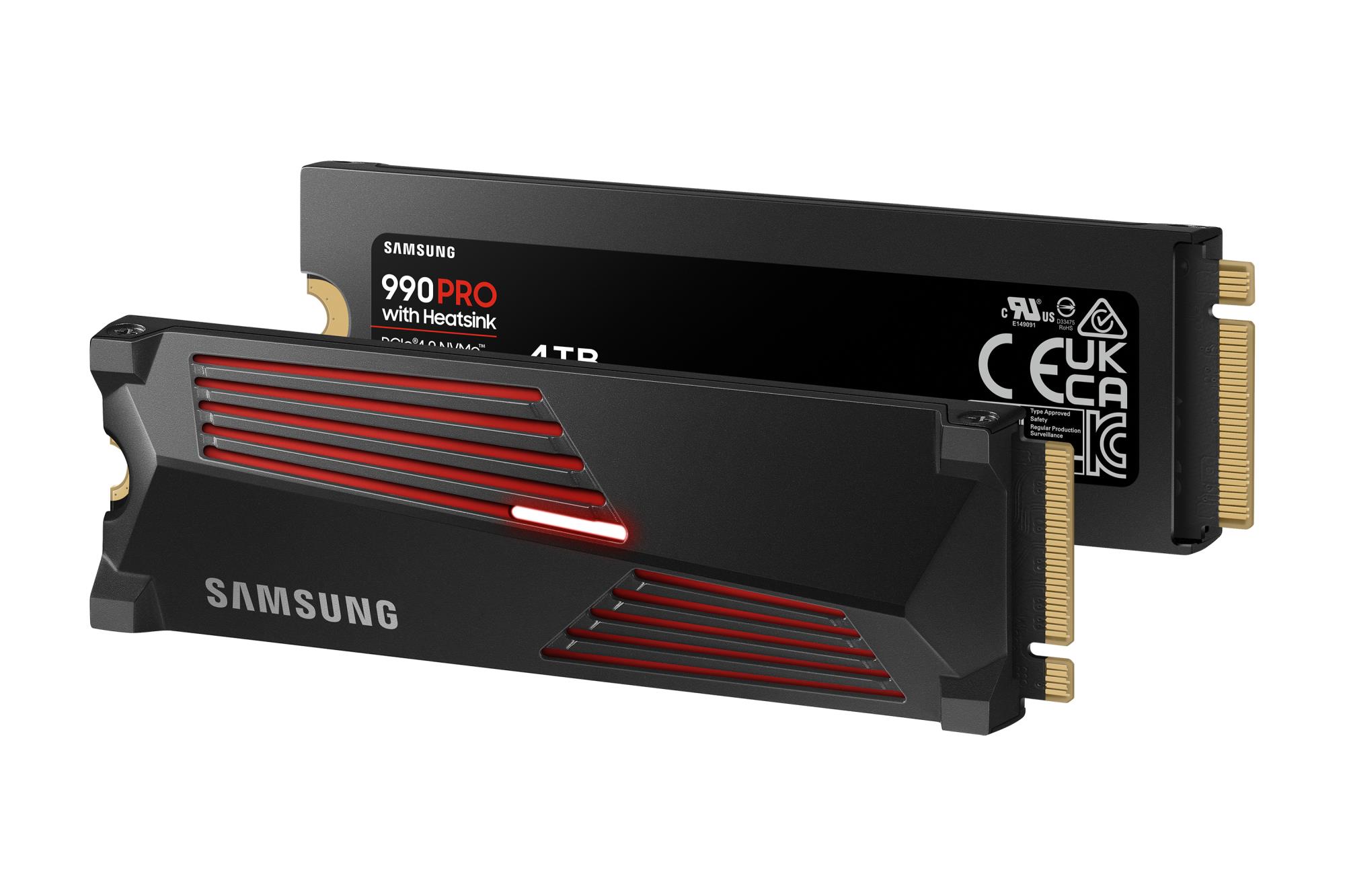 SSD SAMSUNG 990 PRO with Heatsink 4TB M.2 PCIe Gen4 NVMe TLC Write speed 6900 MBytes/sec Read speed 7450 MBytes/sec 2.3mm TBW 1200 TB MTBF 1500000 hours MZ-V9P4T0GW - Image 11