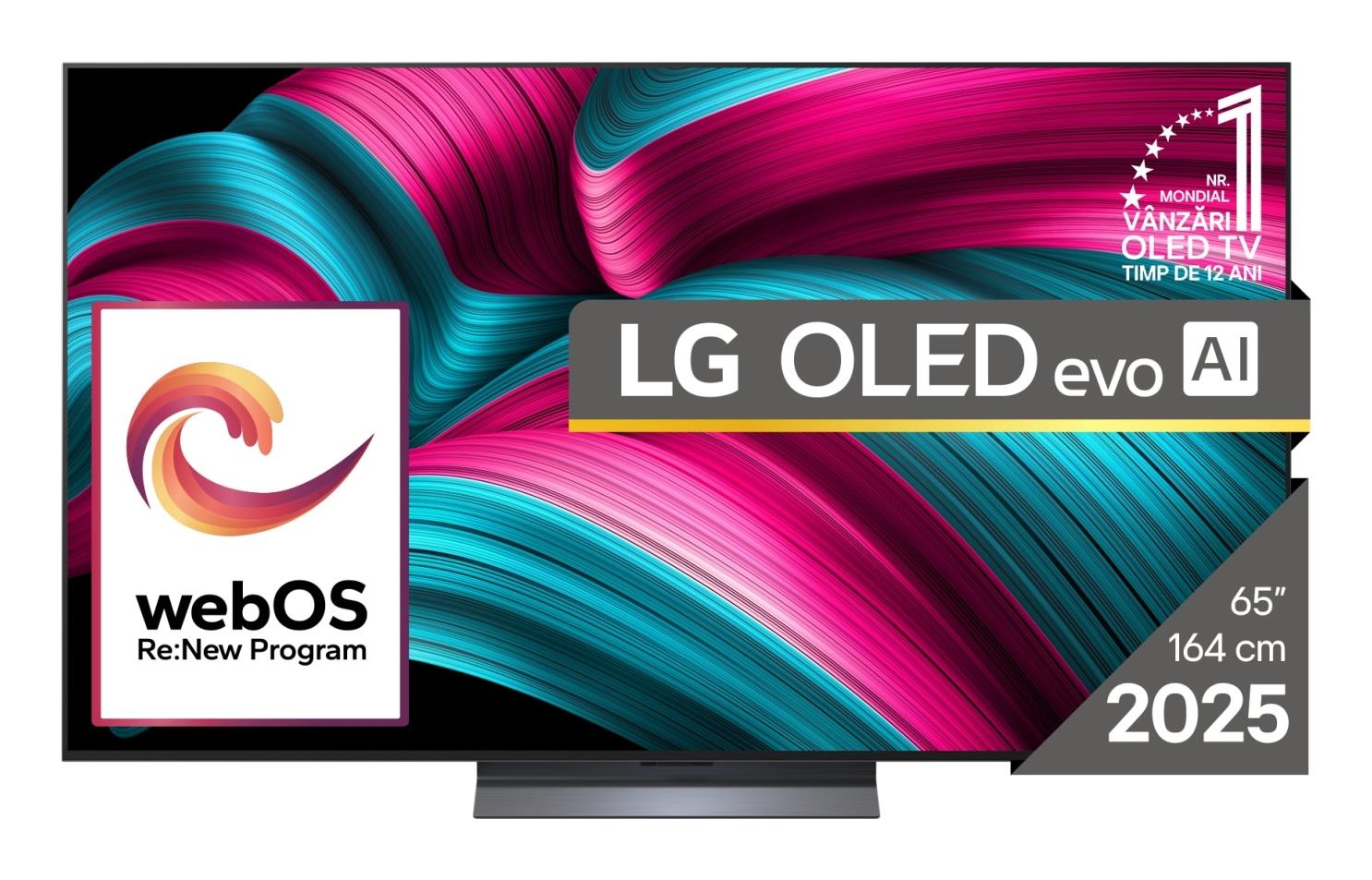 TV Set LG 65" OLED/4K/Smart 3840x2160 Wireless LAN Bluetooth webOS Black OLED65C51LA