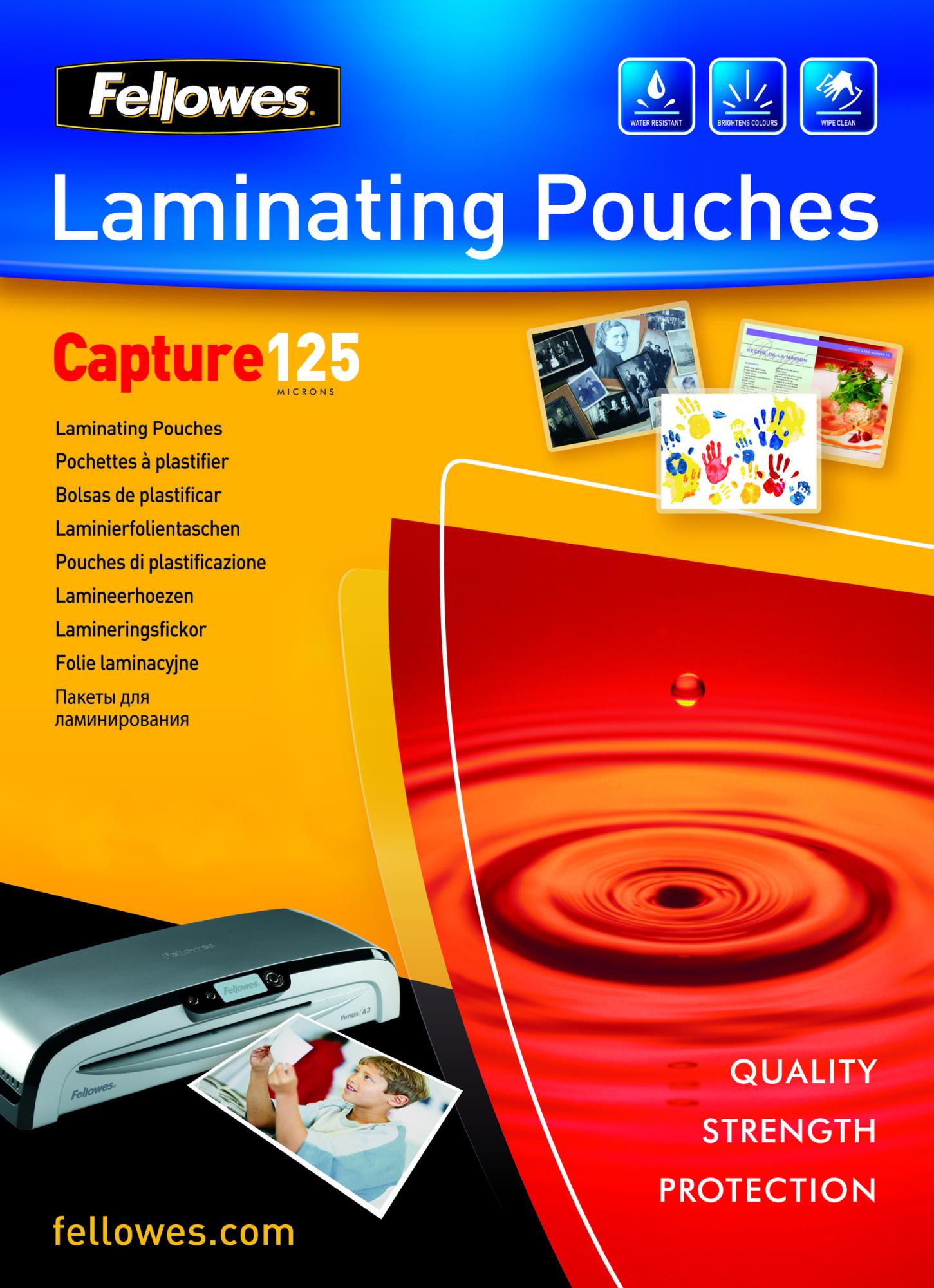 LAMINATOR POUCH IMAGELAST/A4 125 100PCS 5307407 FELLOWES - Image 2