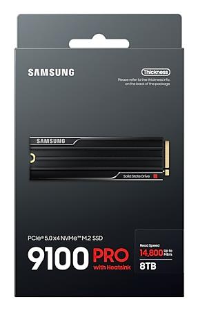 SSD SAMSUNG 9100 PRO 8TB M.2 NVMe TLC Write speed 13400 MBytes/sec Read speed 14800 MBytes/sec 3.88mm TBW 4800 TB MZ-VAP8T0CW - Image 8
