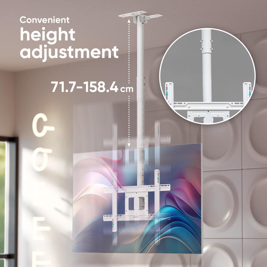 TV SET ACC CEILING MOUNT/32-80" WHITE N1L-W ONKRON - Image 5