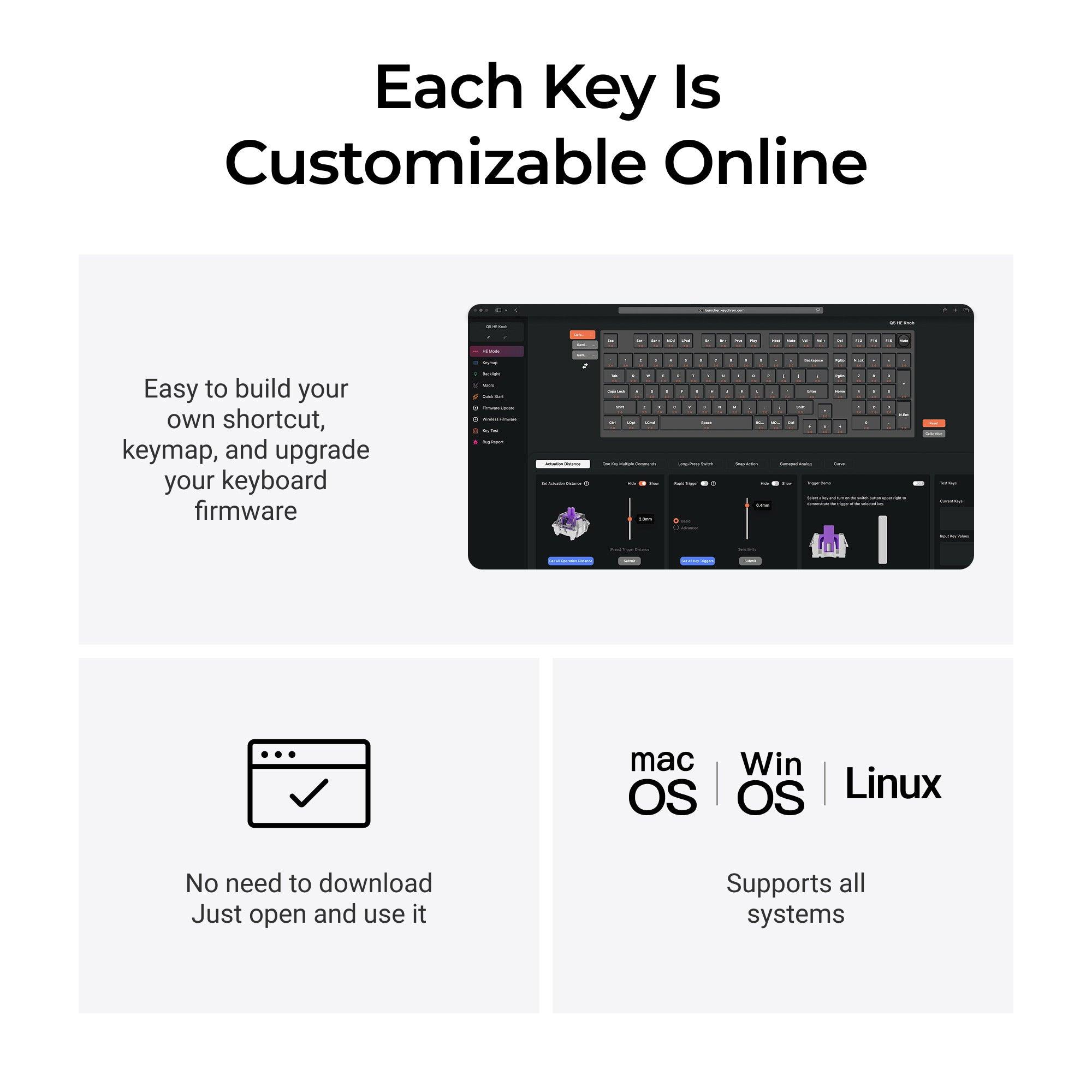 KEYBOARD WRL Q5 HE RGB/SHELL WHITE Q5H-P1 KEYCHRON - Image 7