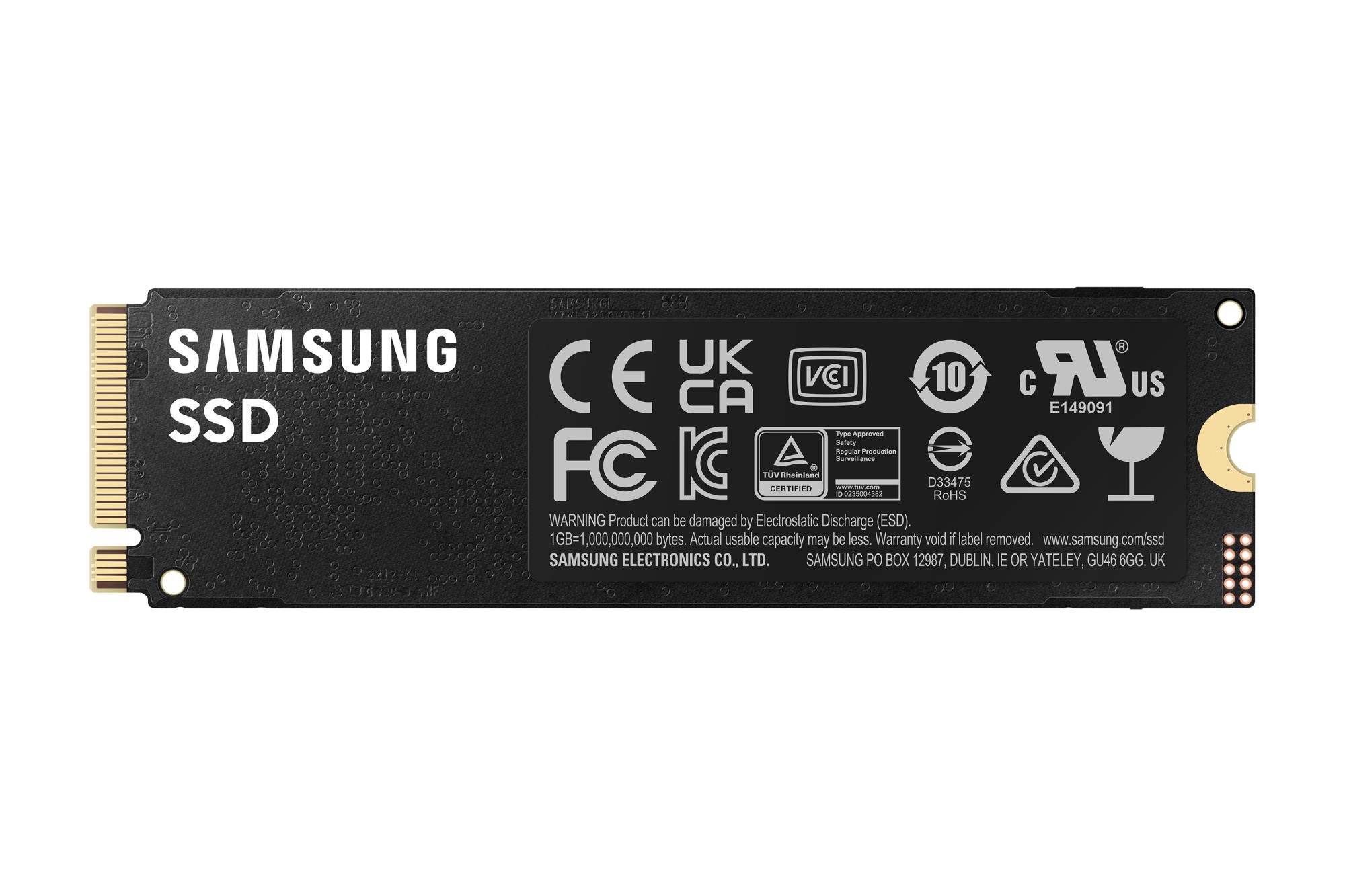 SSD SAMSUNG 990 PRO 4TB M.2 PCIe Gen4 NVMe TLC Write speed 6900 MBytes/sec Read speed 7450 MBytes/sec 2.3mm TBW 2400 TB MTBF 1500000 hours MZ-V9P4T0BW - Image 2