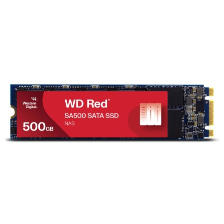 SSD SANDISK 350xTBW rating MTBF 1750000 h Read speed 560 MB/s Write speed 530 MB/s Serial ATA III M.2 500 GB POWERED BY SANDISK Red SA500 WDS500G1R0B