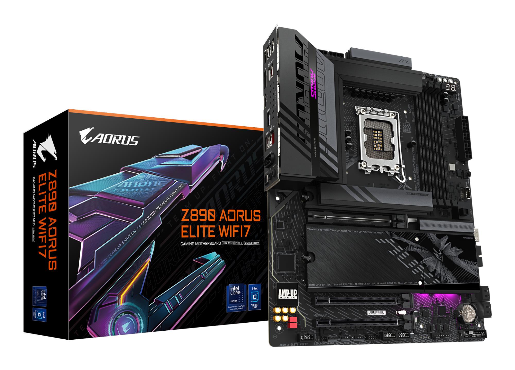 Mainboard GIGABYTE Intel Z890 LGA1851 ATX Memory DDR5 Memory slots 4 Z890AELITEWIFI71.0